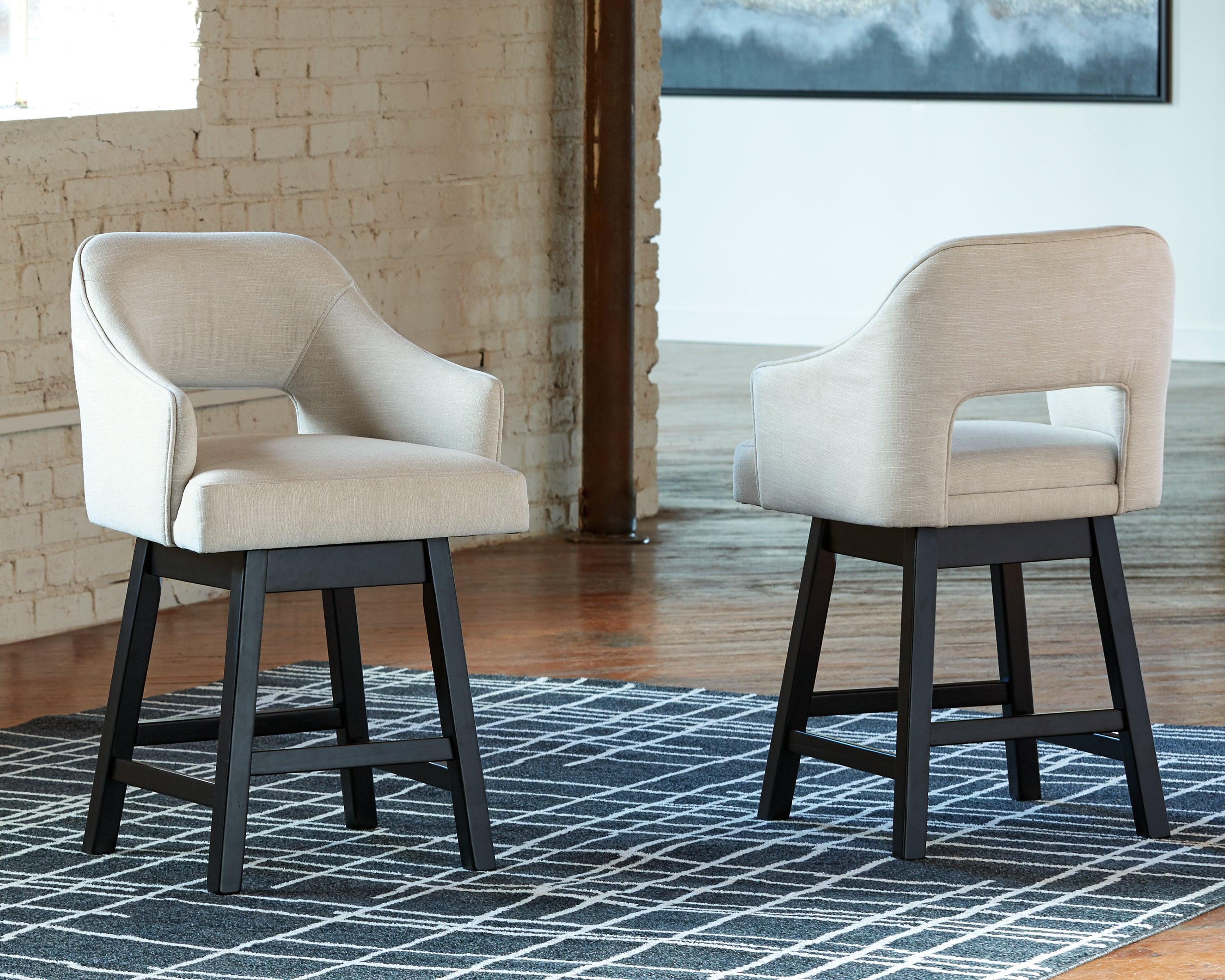 Tallenger Linen Brown Counter Height Bar Stool - Image 3