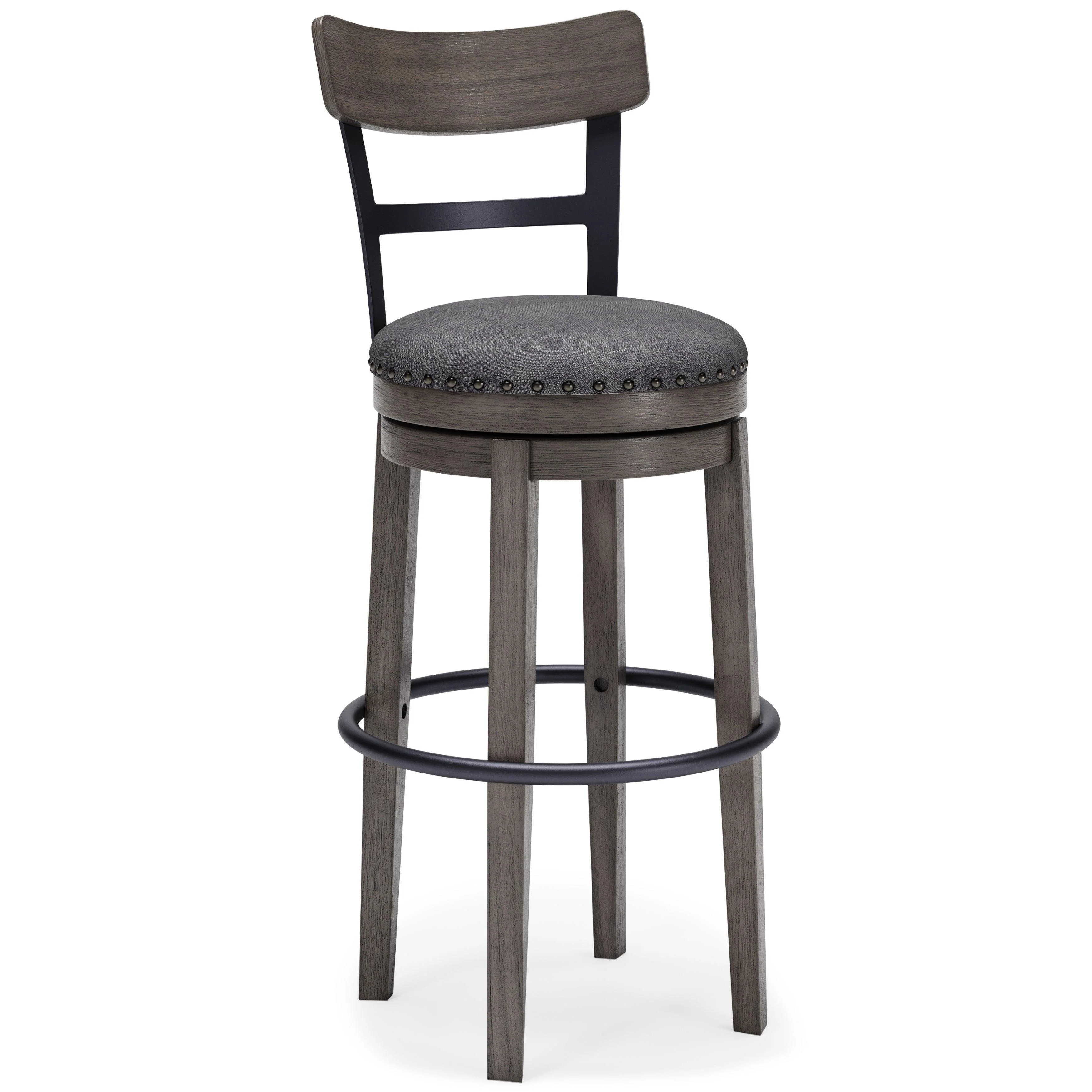 Caitbrook Gray Bar Height Stool - Image 2