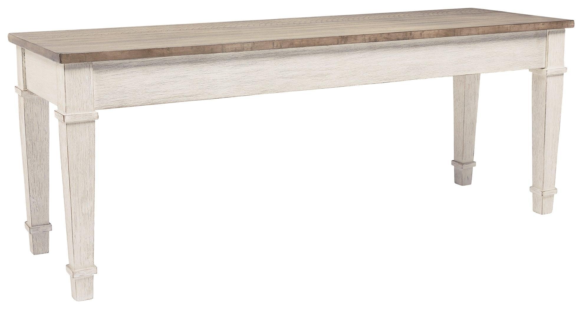 Skempton White Light Brown Storage Bench - Image 2