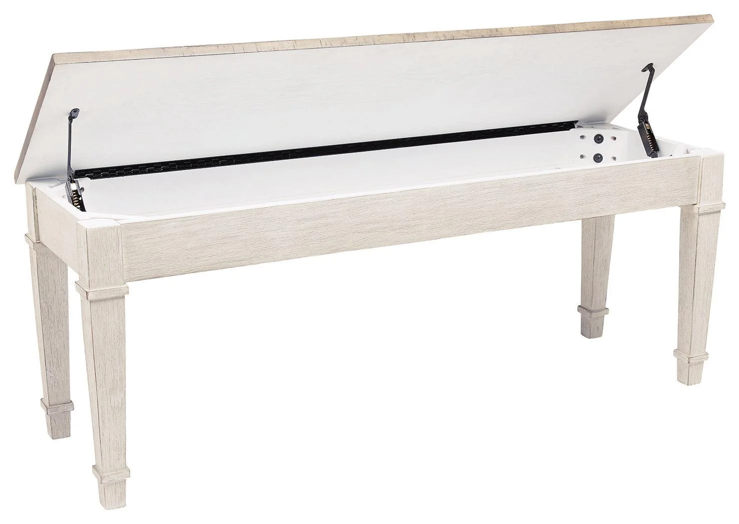 Skempton White Light Brown Storage Bench - Image 3