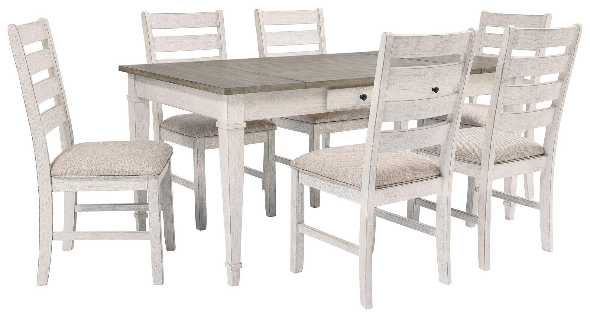 Skempton White Light Brown Dining Table - Image 2