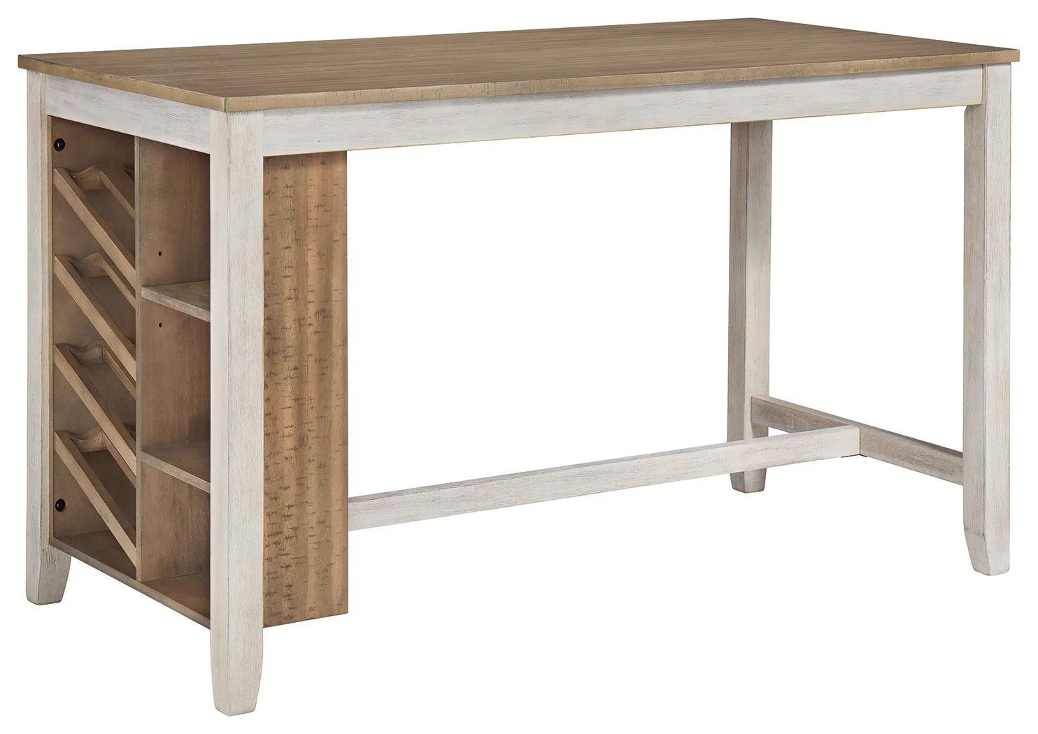 Skempton White Light Brown Counter Height Dining Table - Image 2