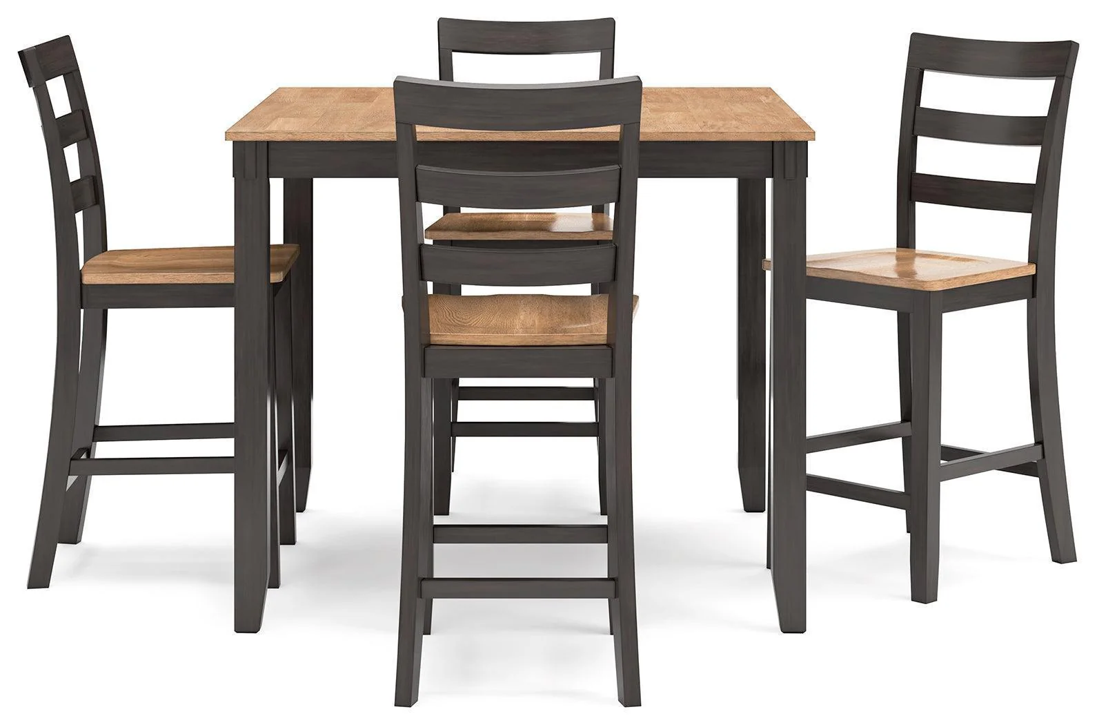 Gesthaven Natural Brown Counter Height Dining Table And 4 Barstools (Set of 5) - Image 3