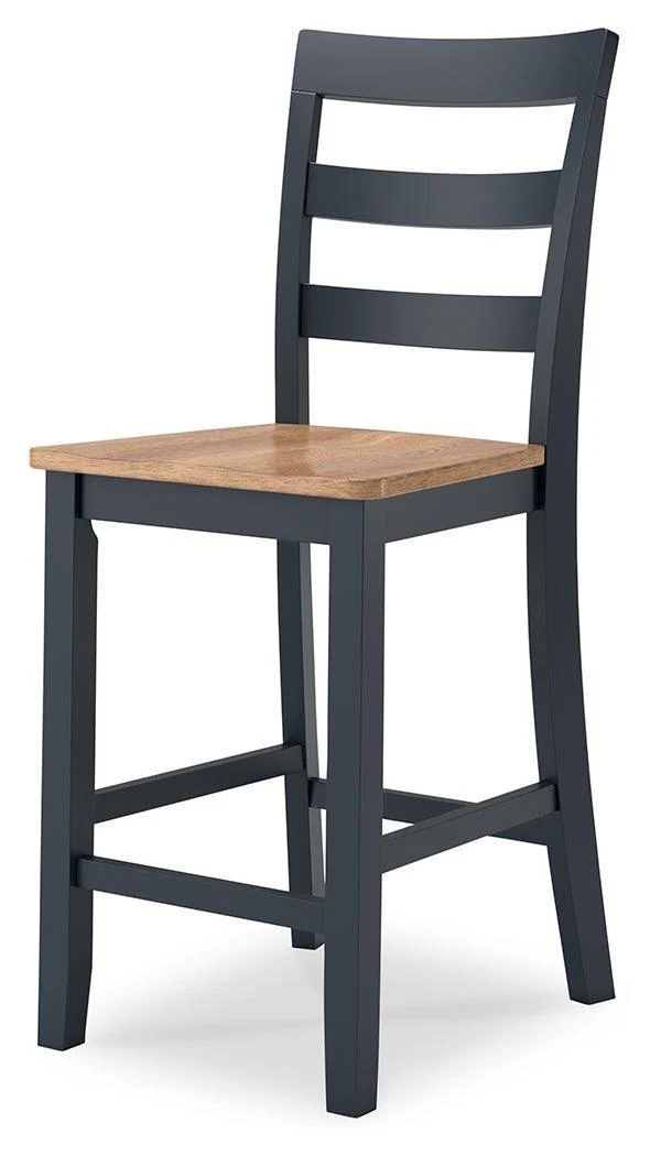 Gesthaven Natural/Blue Counter Height Dining Table and 4 Barstools - Image 3