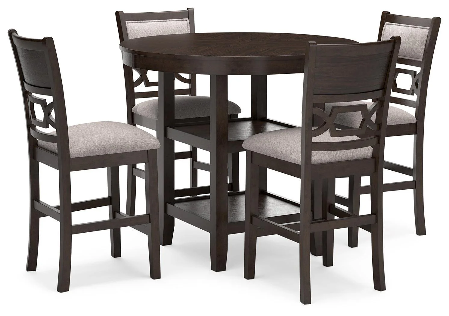 Langwest Brown Counter Height Dining Table And 4 Barstools (Set of 5) - Image 2