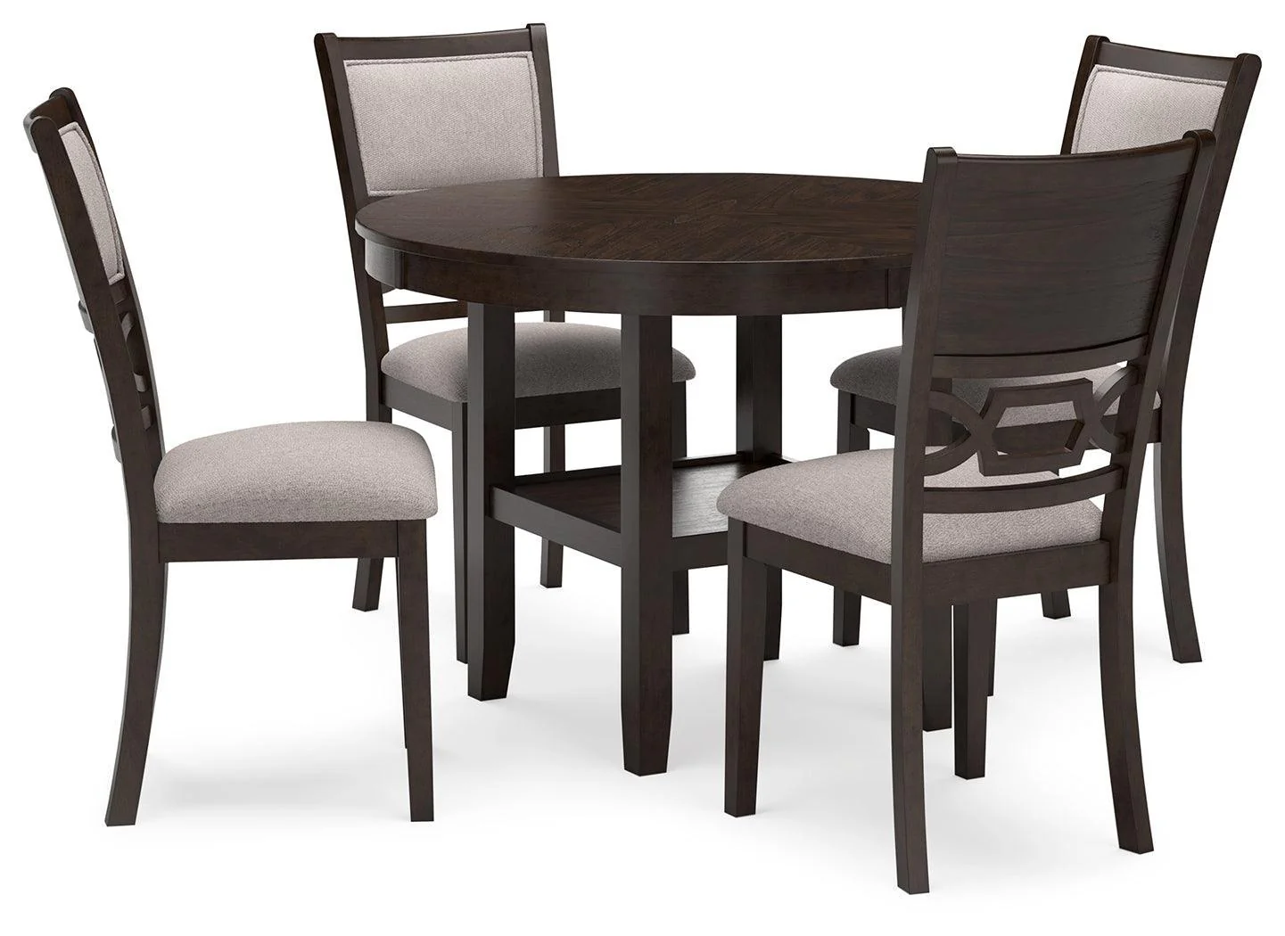 Langwest Brown Dining Table And 4 Chairs (Set of 5) - Image 2