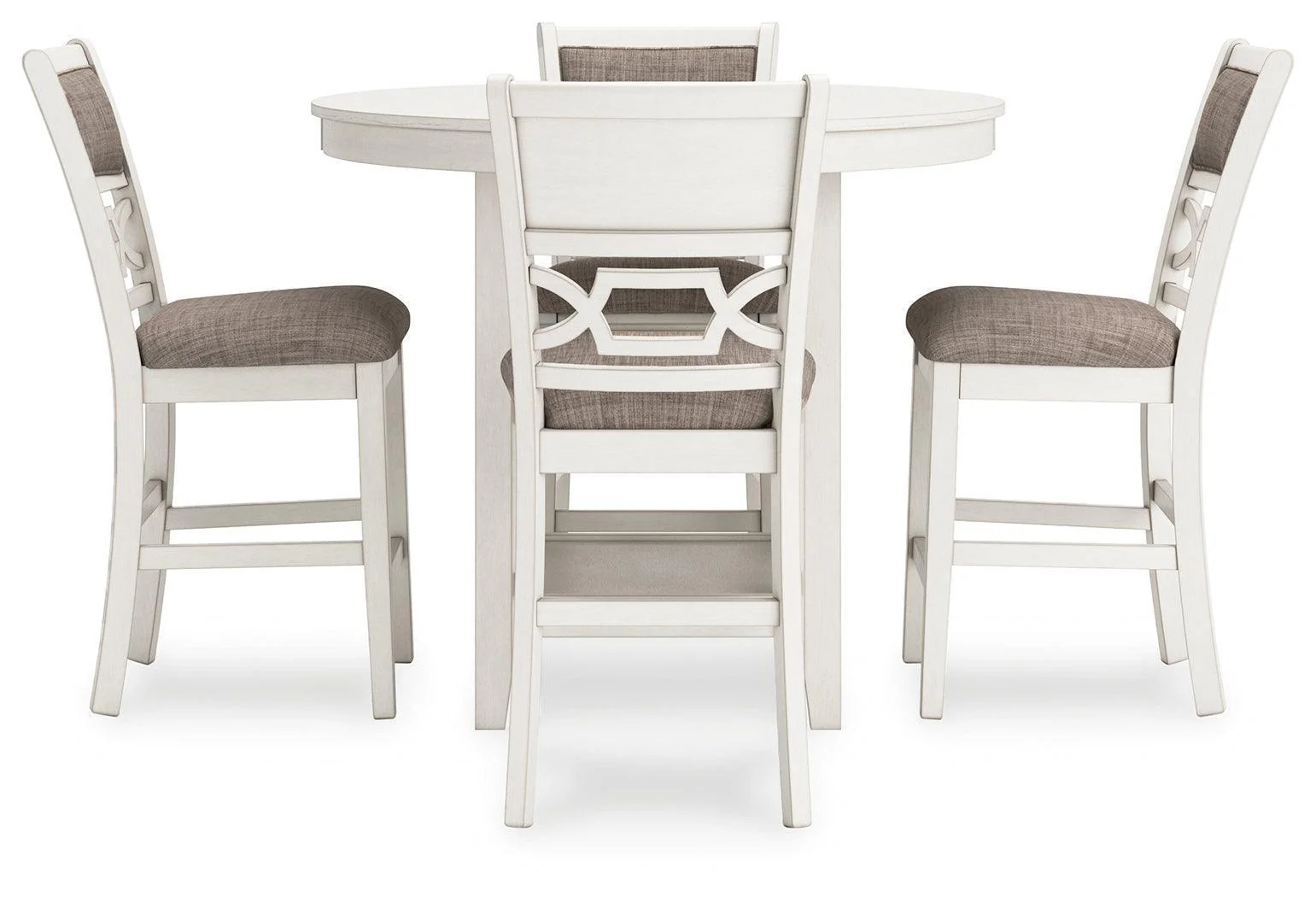 Erinberg Antique White Counter Height Dining Table and 4 Barstools (Set of 5) - Image 3
