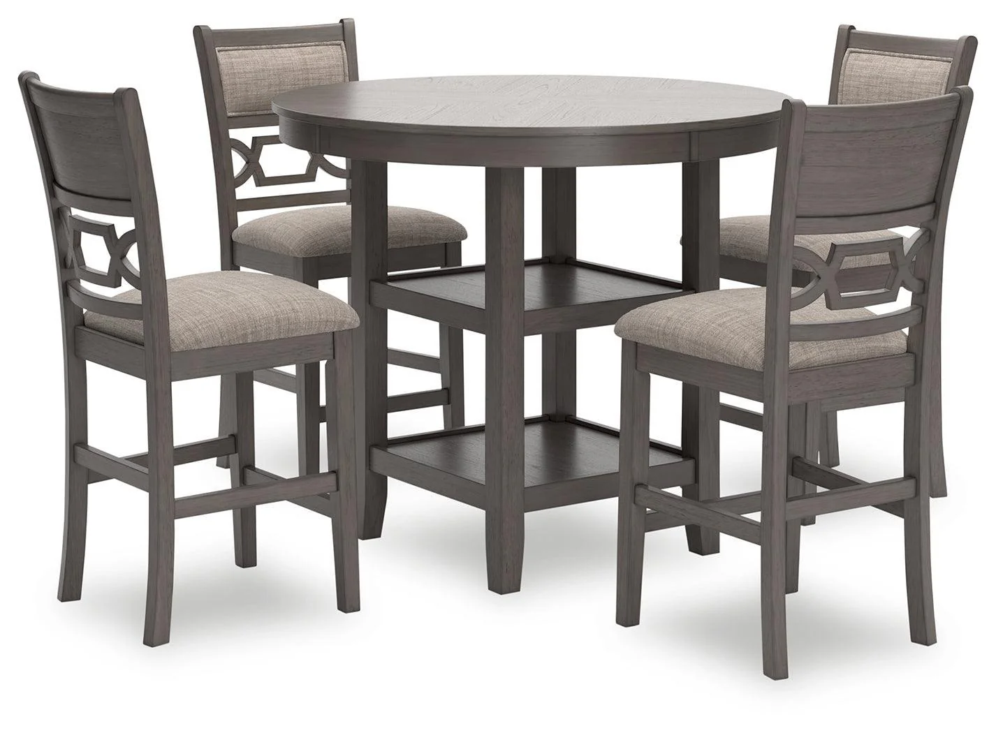 Wrenning Gray Counter Height Dining Table And 4 Barstools (Set of 5) - Image 2