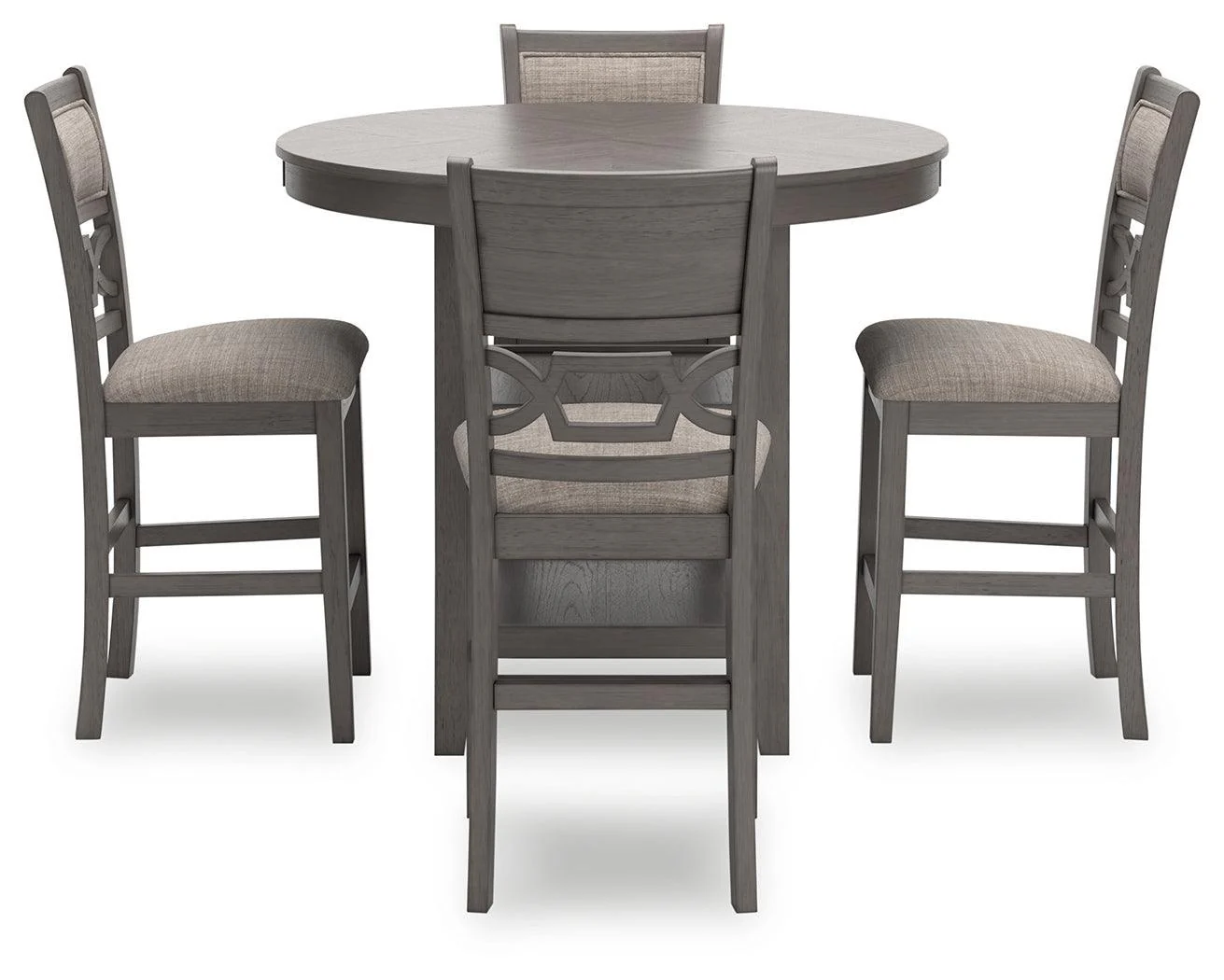 Wrenning Gray Counter Height Dining Table And 4 Barstools (Set of 5) - Image 3