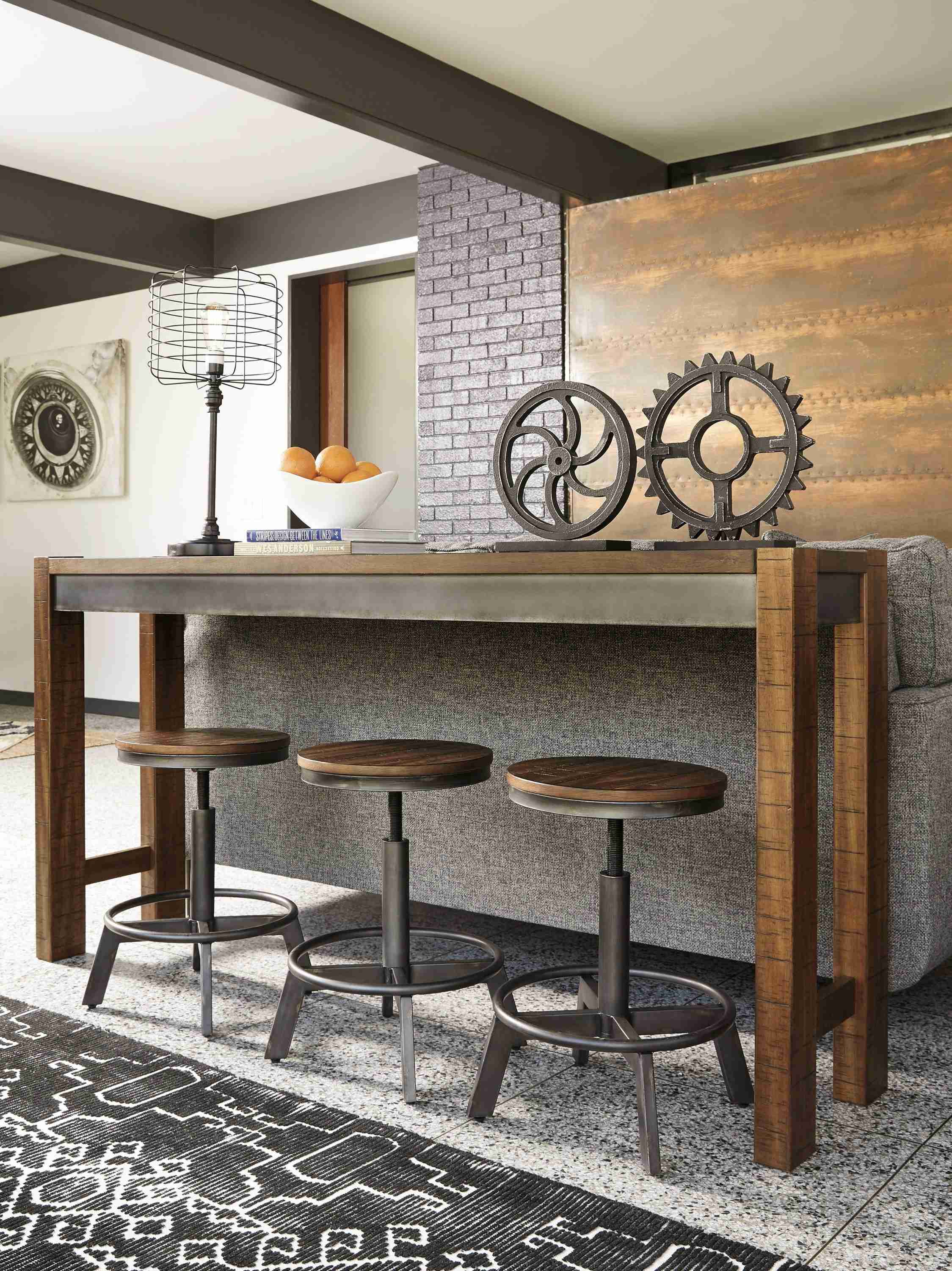 Torjin Brown Gray Counter Height Stool - Image 3
