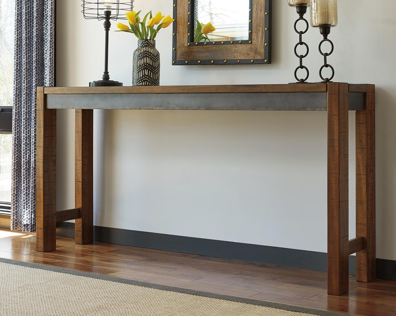 Torjin Brown Gray Counter Height Dining Table - Image 3