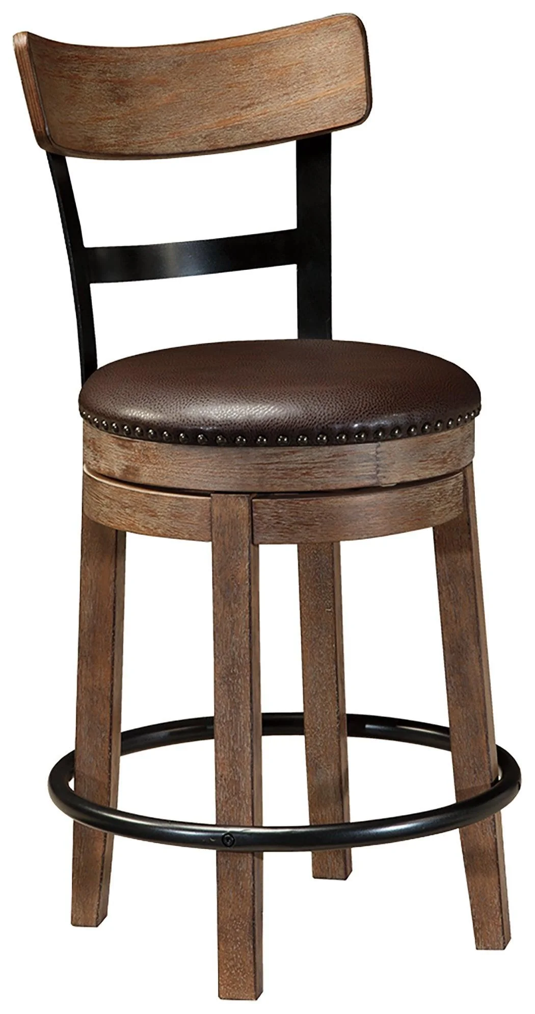Pinnadel Light Brown Counter Height Bar Stool - Image 2