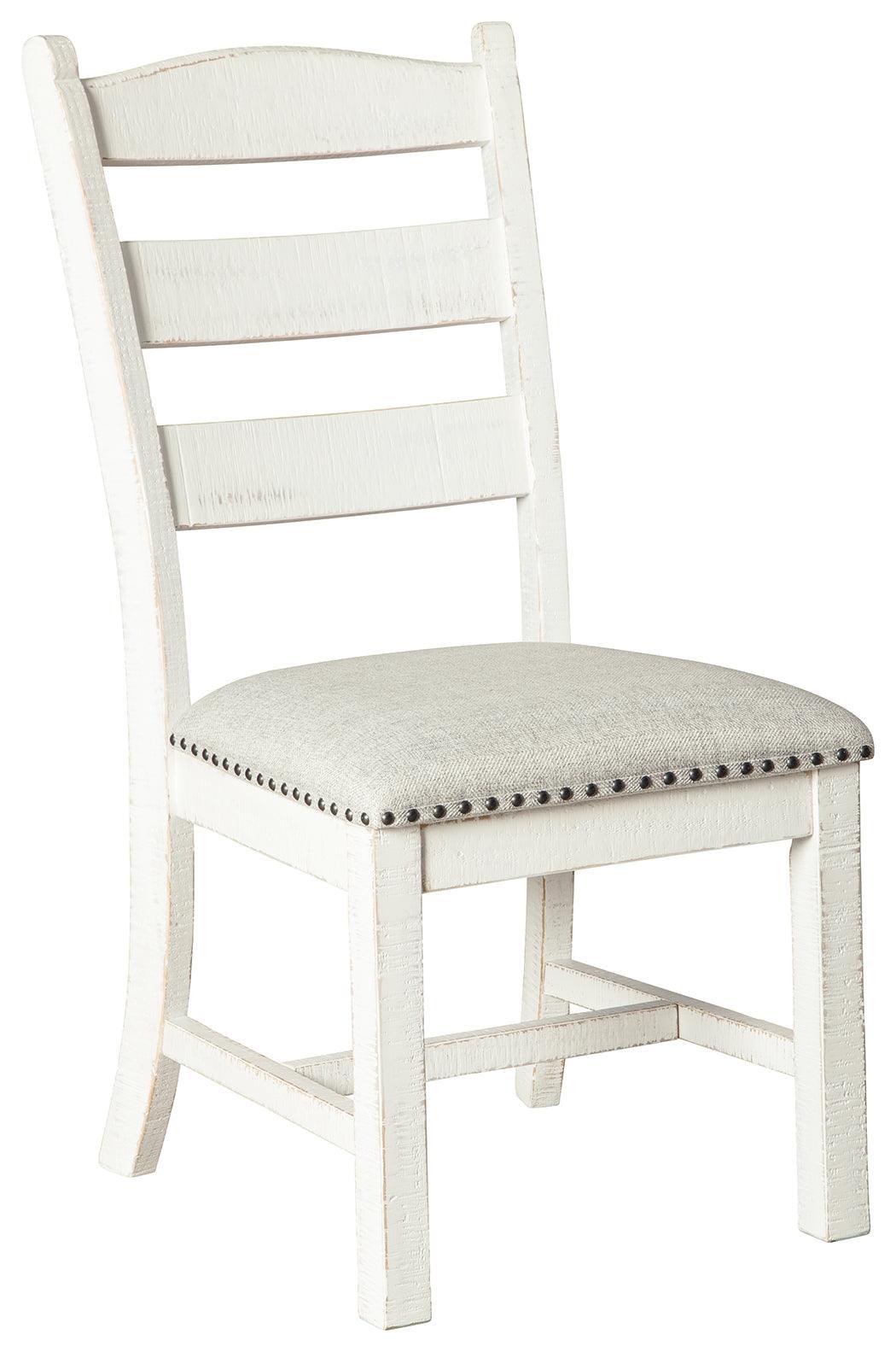 Valebeck Beige White Dining Chair - Image 2