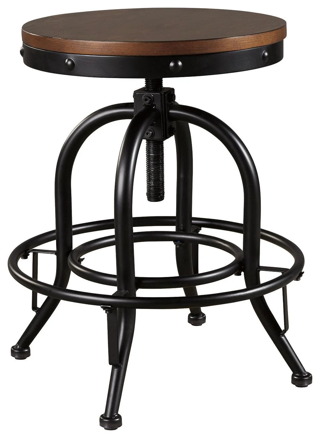 Valebeck Brown Black Counter Height Bar Stool - Image 2