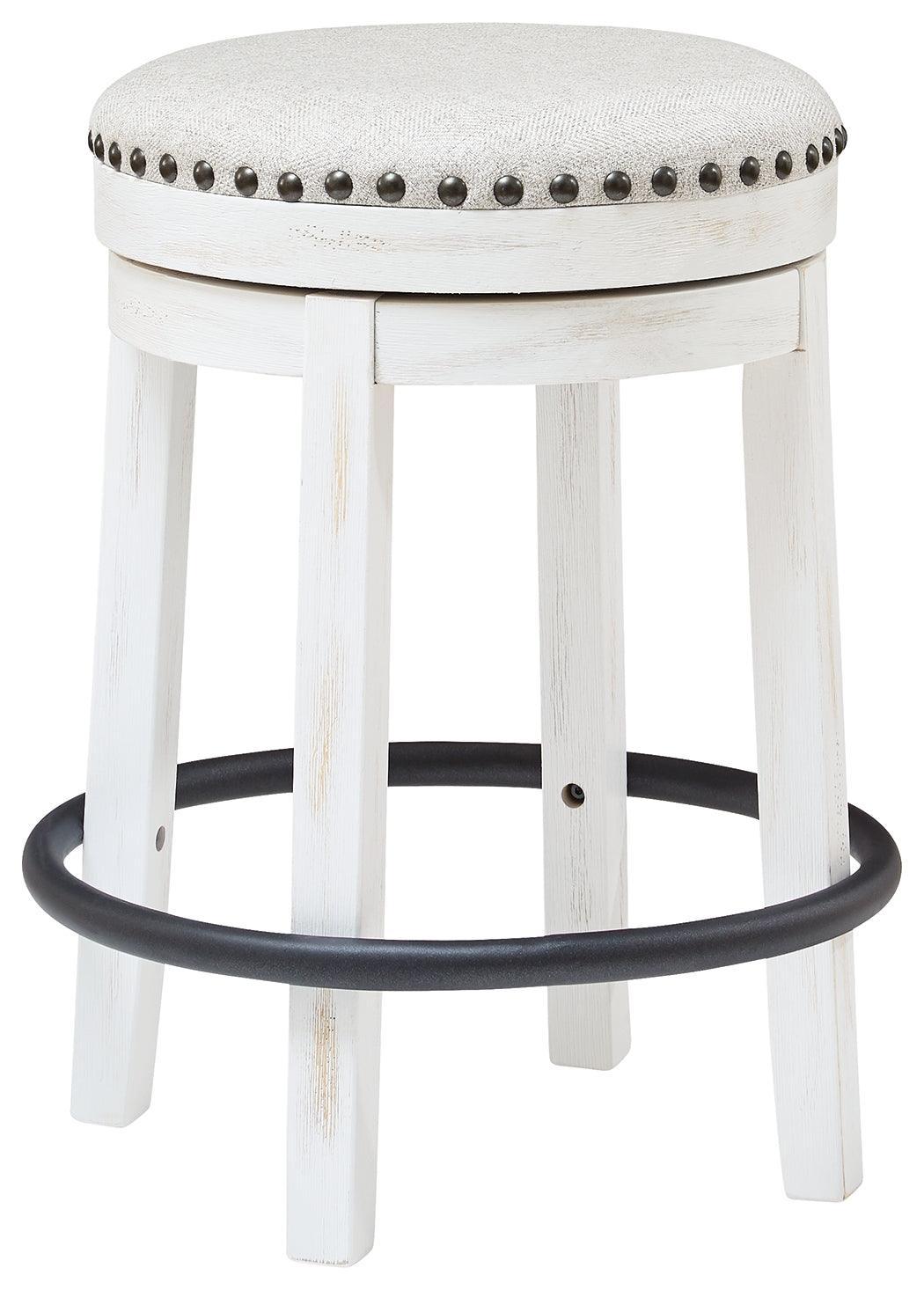Valebeck White Black Counter Height Stool - Image 2