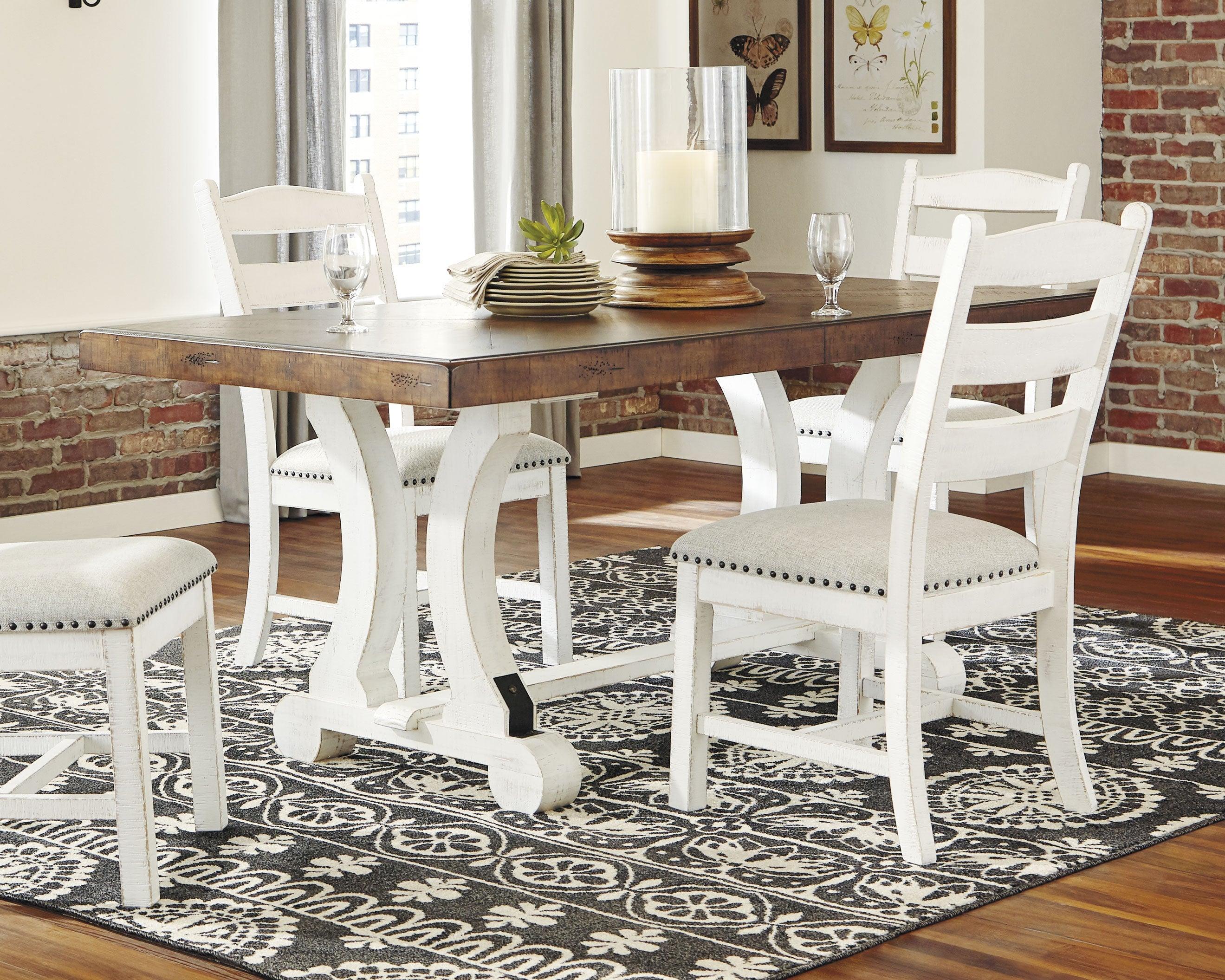 Valebeck White Brown Dining Table - Image 2