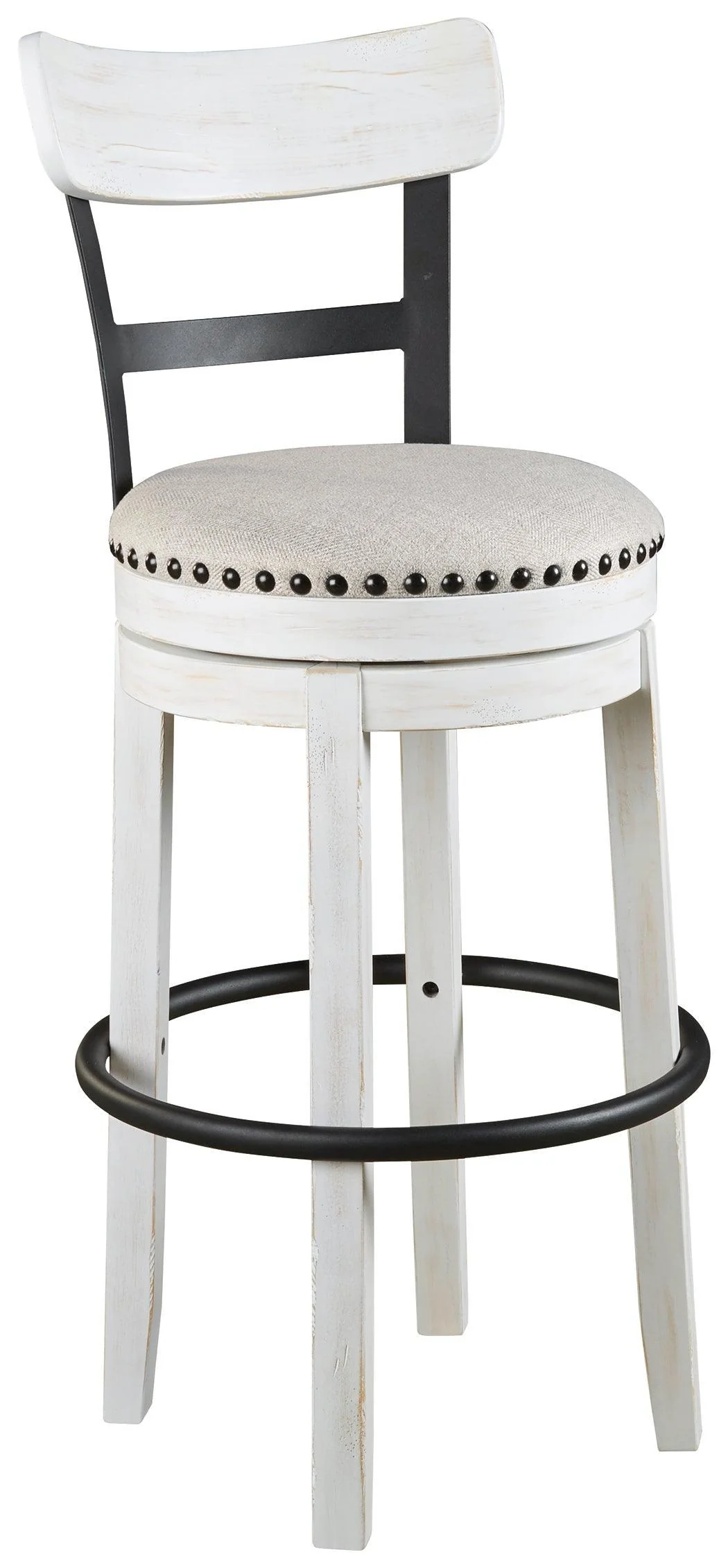 Valebeck White Bar Height Stool - Image 2