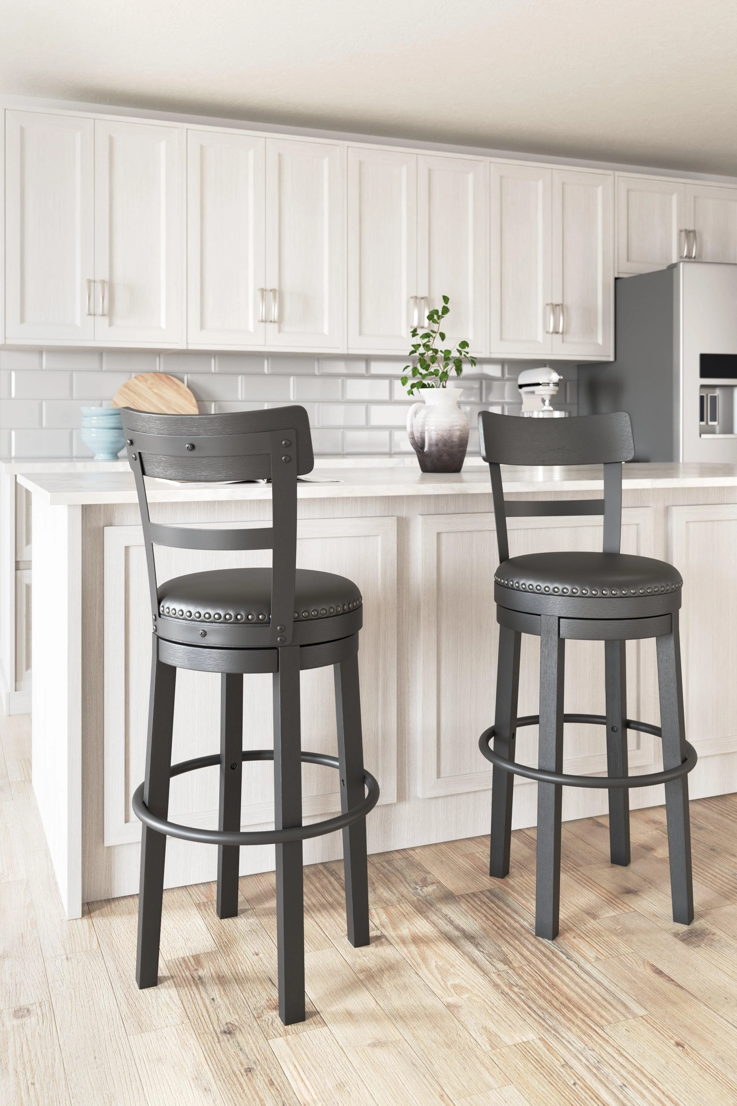 Valebeck Black Bar Height Stool - Image 3