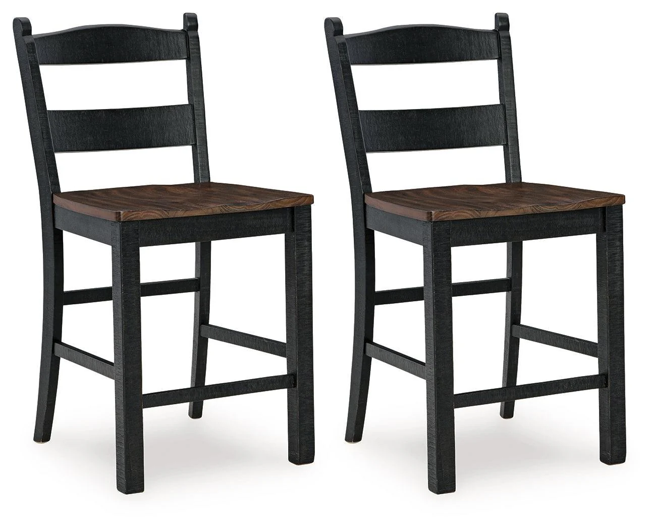 Valebeck Black Brown Counter Height Barstool - Image 2