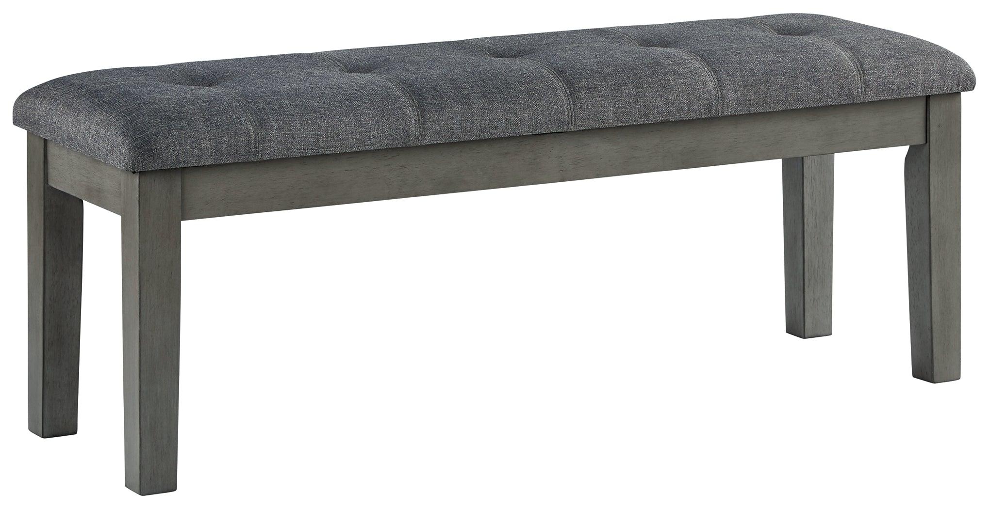 Hallanden Two-Tone Gray 50" Dining Bench - Image 2
