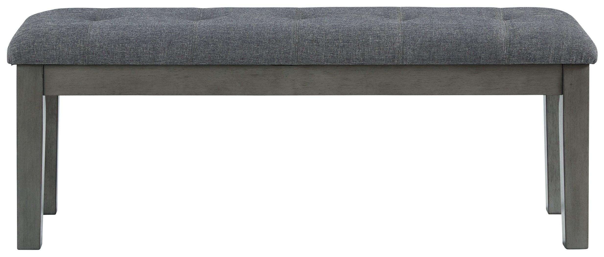 Hallanden Two-Tone Gray 50" Dining Bench - Image 3