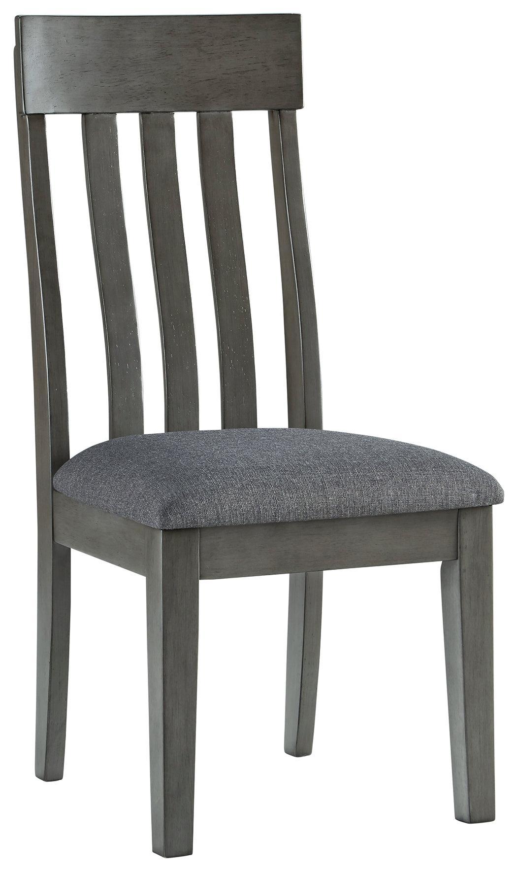 Hallanden Two-Tone Gray Dining Chair - Image 2