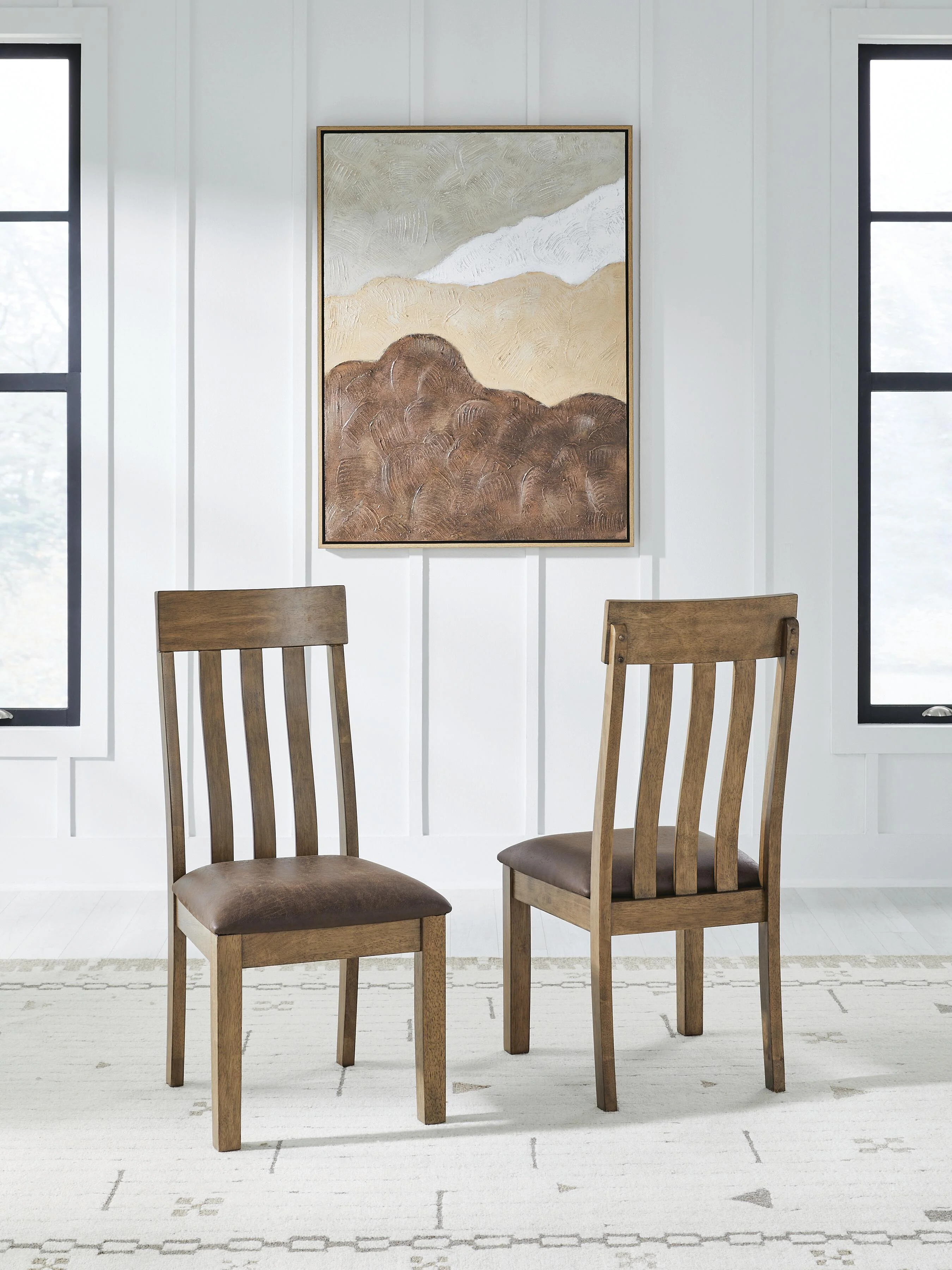 Urbinforte Light Brown Dining Chair - Image 3