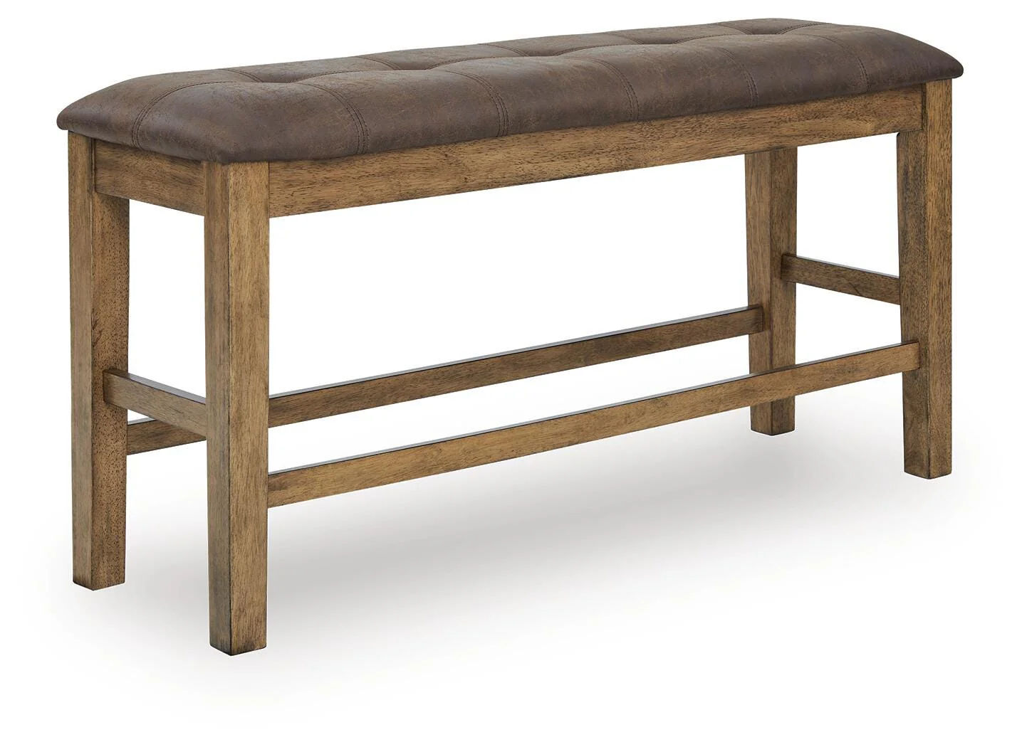 Urbinforte Light Brown Counter Height Dining Bench - Image 2