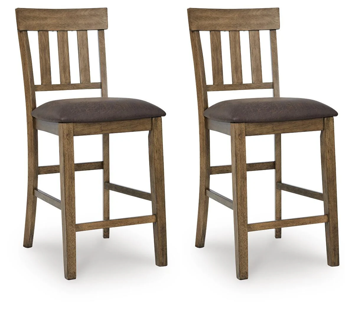 Urbinforte Light Brown Counter Height Barstool - Image 2