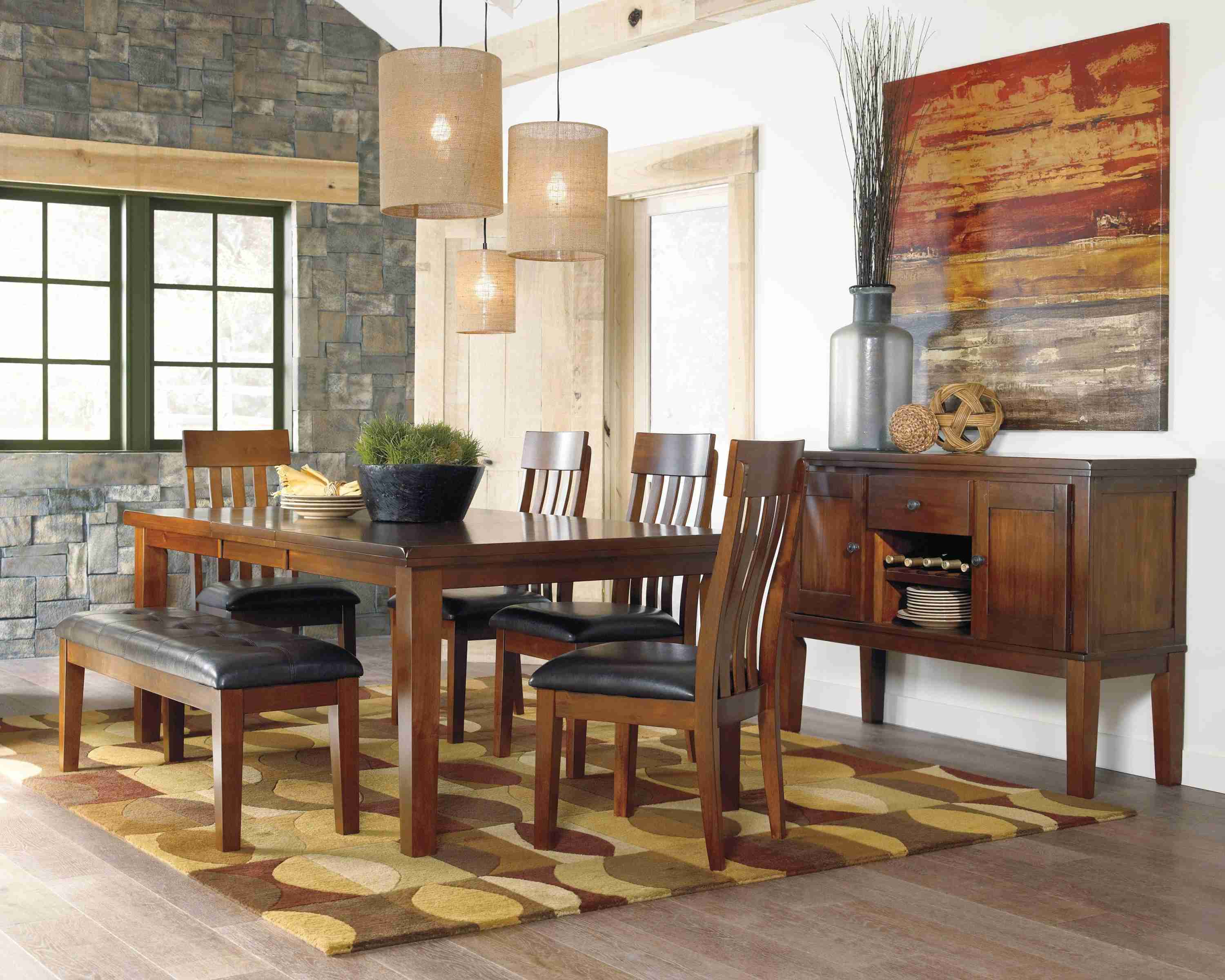 Ralene Medium Brown Dining Extension Table - Image 3