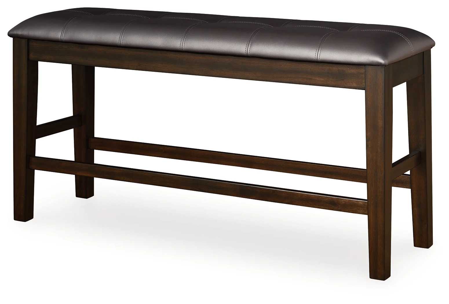 Haddigan Dark Brown Counter Height Dining Bench - Image 2