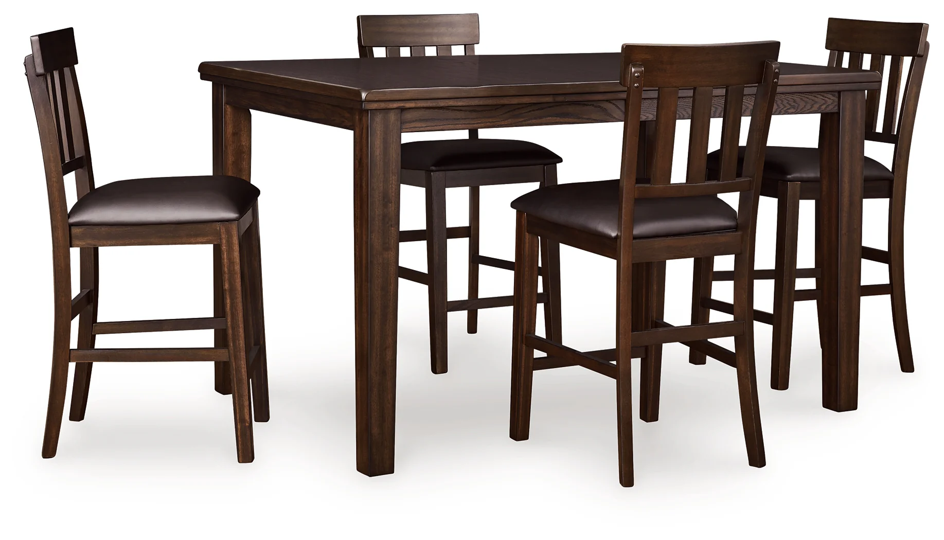 Haddigan Dark Brown Counter Height Dining Table And 4 Barstools - Image 2