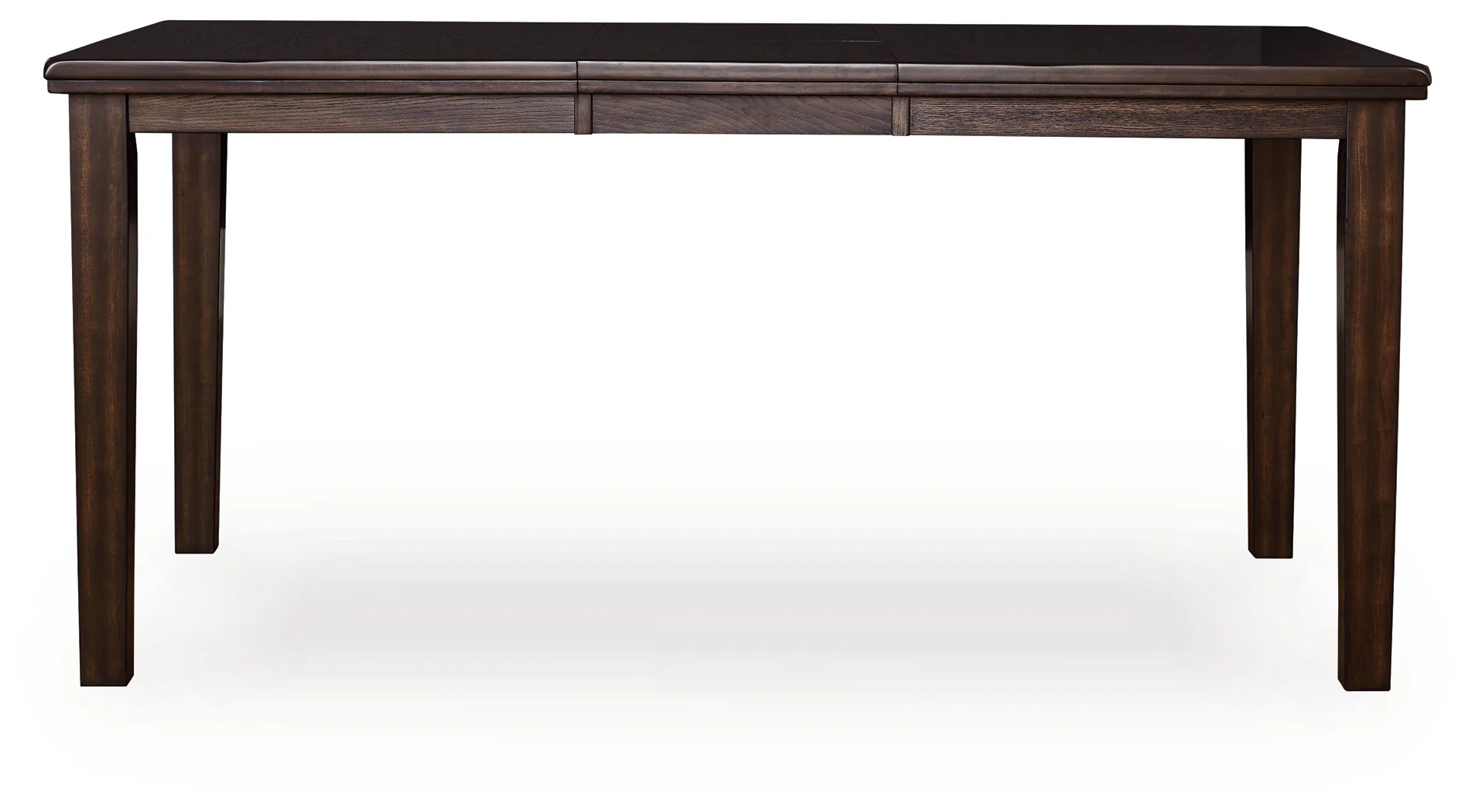 Haddigan Dark Brown Counter Height Dining Extension Table - Image 1