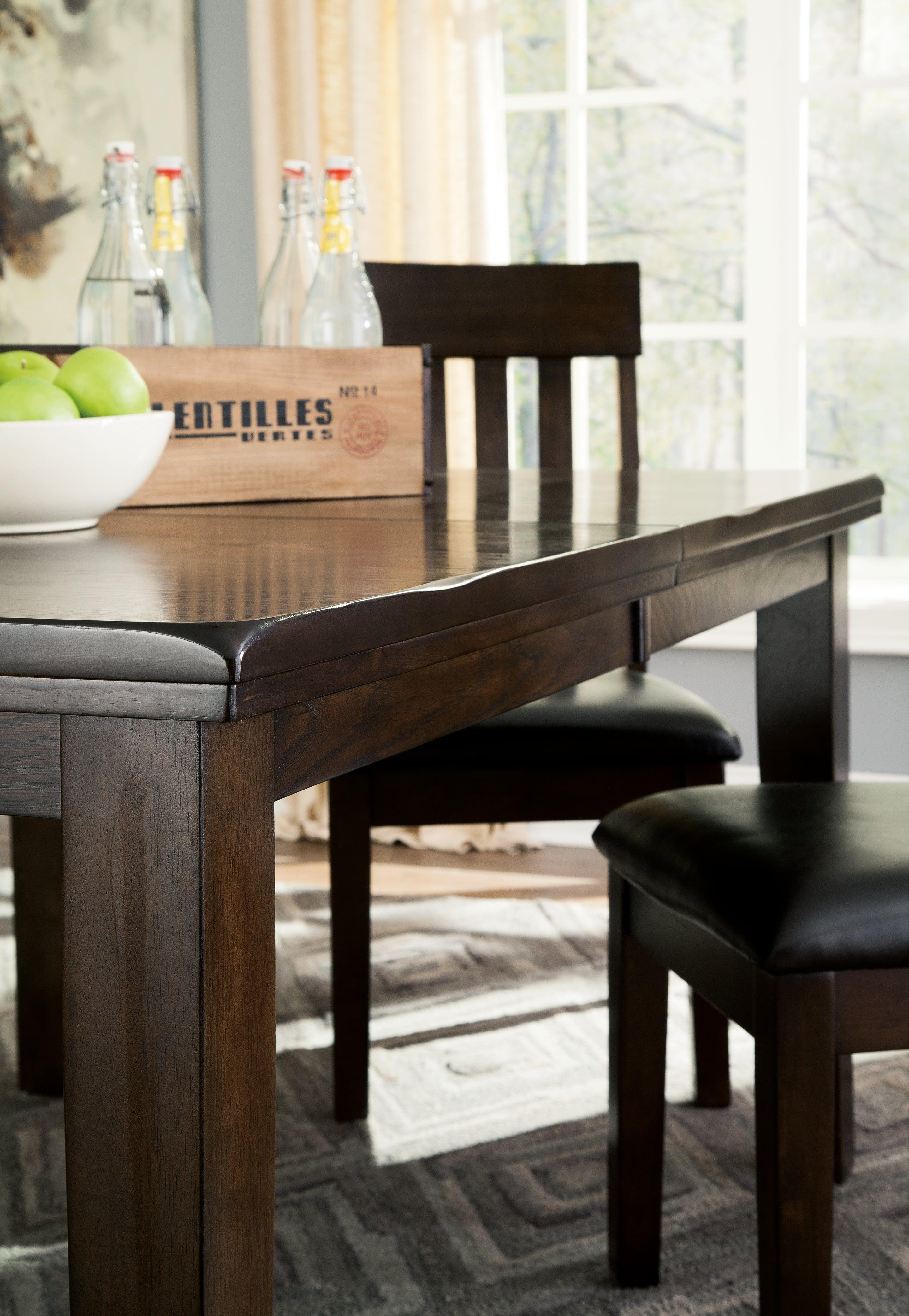 Haddigan Dark Brown Dining Extension Table - Image 3