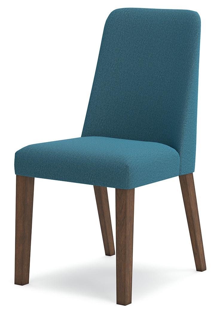 Lyncott Blue Brown Dining Chair - Image 3