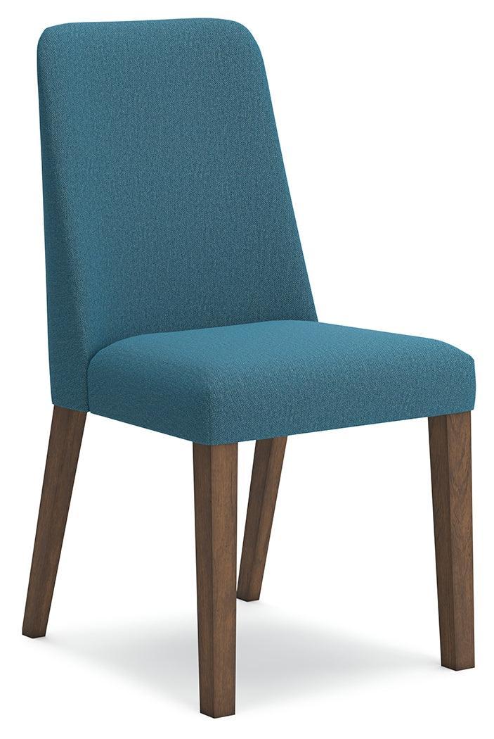 Lyncott Blue Brown Dining Chair - Image 2