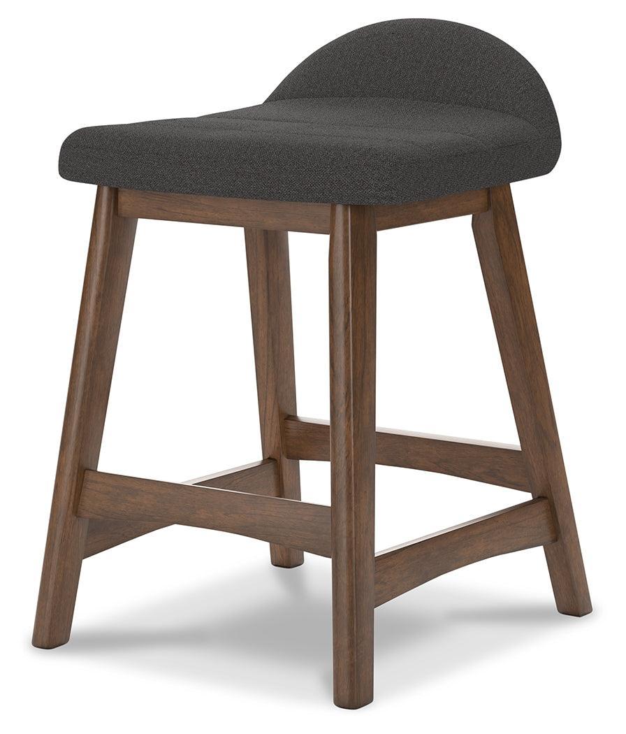 Lyncott Charcoal Brown Counter Height Bar Stool - Image 3