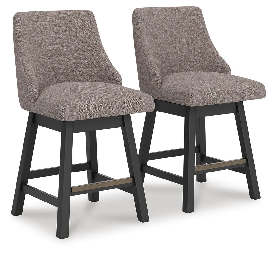 Neymorton Dark Grayish Brown Counter Height Barstool - Image 2
