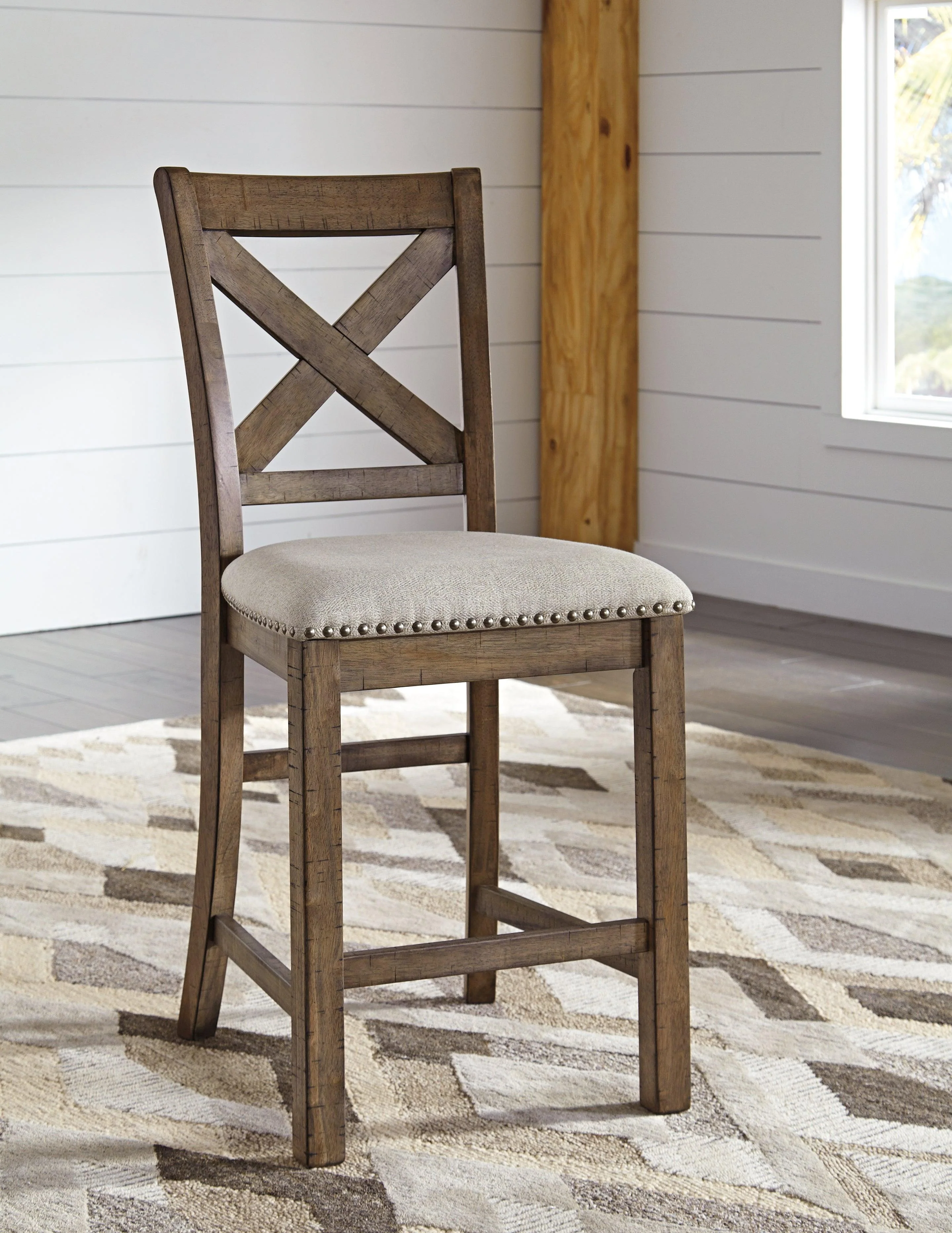 Moriville Beige Counter Height Bar Stool - Image 3