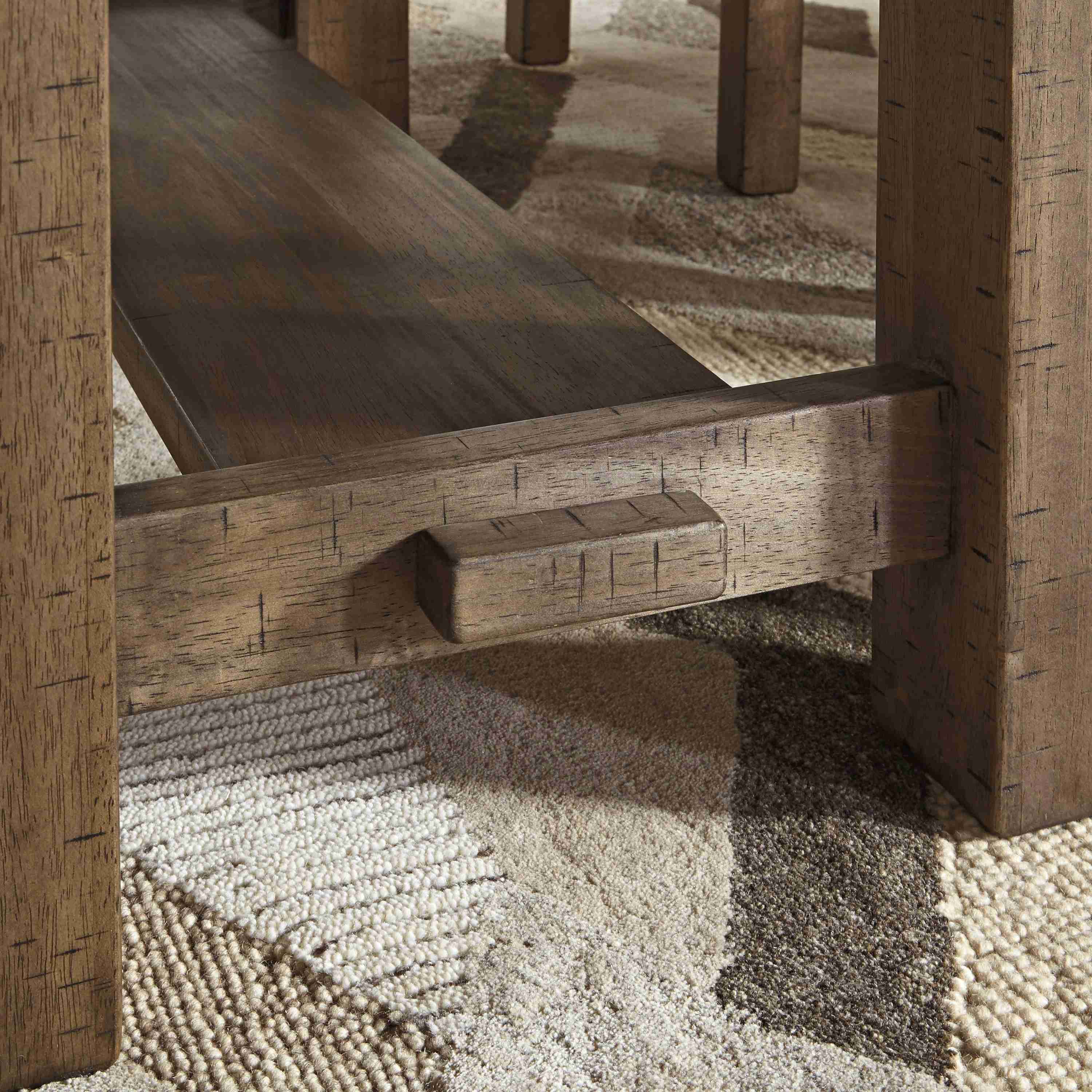 Moriville Grayish Brown Counter Height Dining Extension Table - Image 3