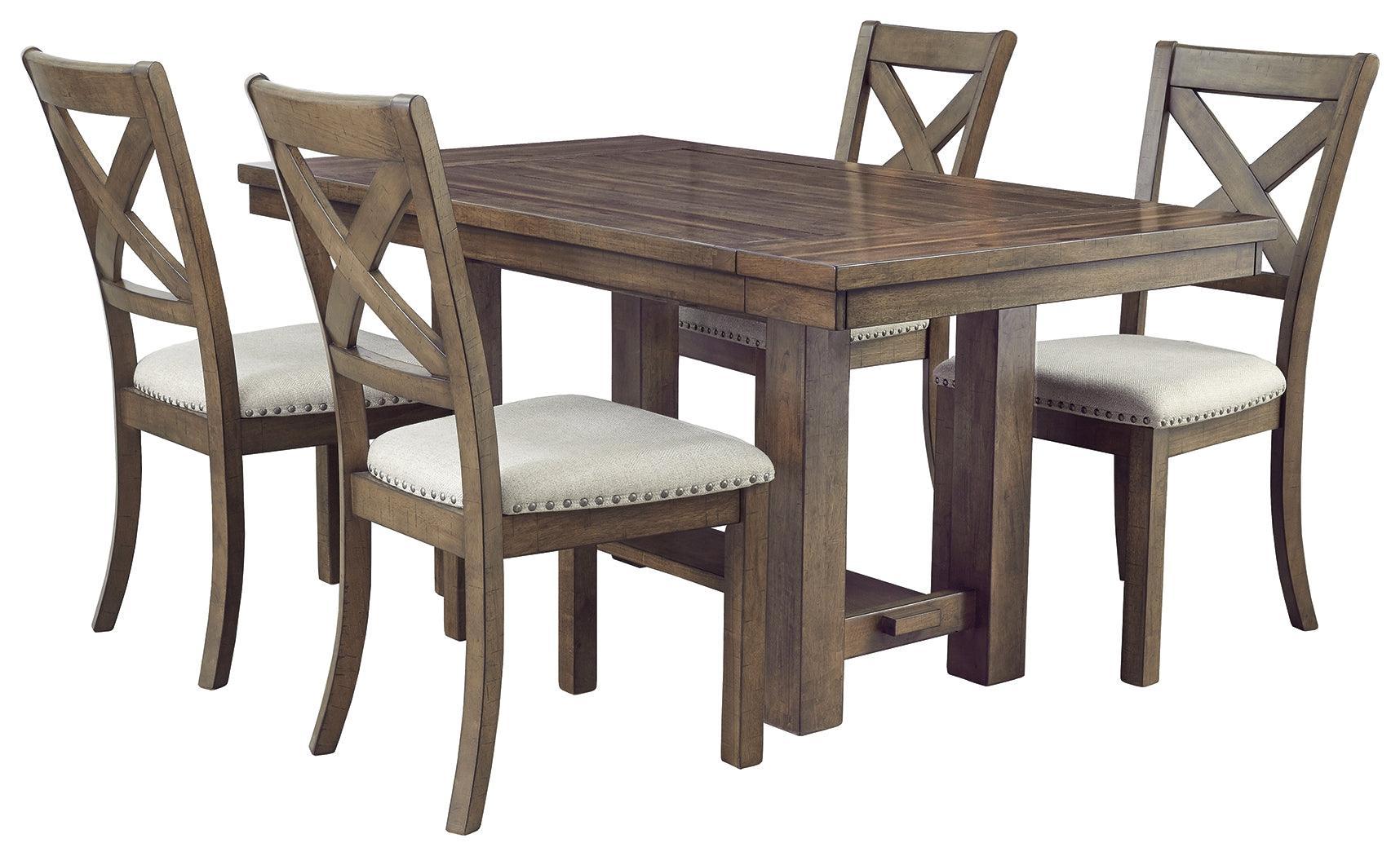 Moriville Grayish Brown Dining Extension Table - Image 3