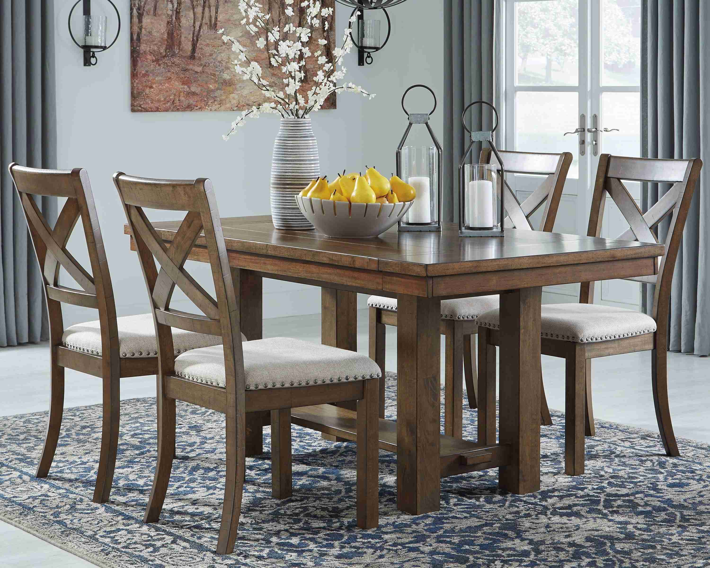 Moriville Grayish Brown Dining Extension Table - Image 2