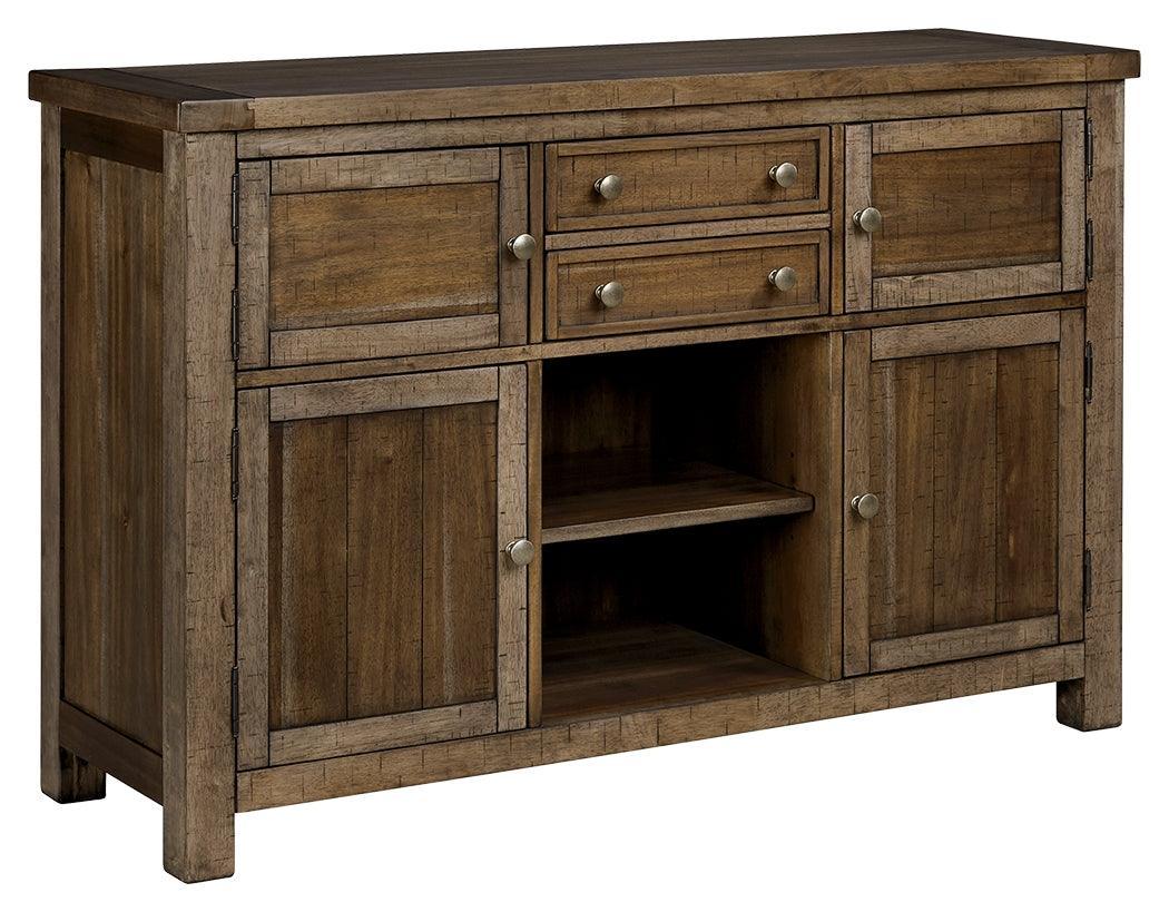 Moriville Grayish Brown Dining Server - Image 2