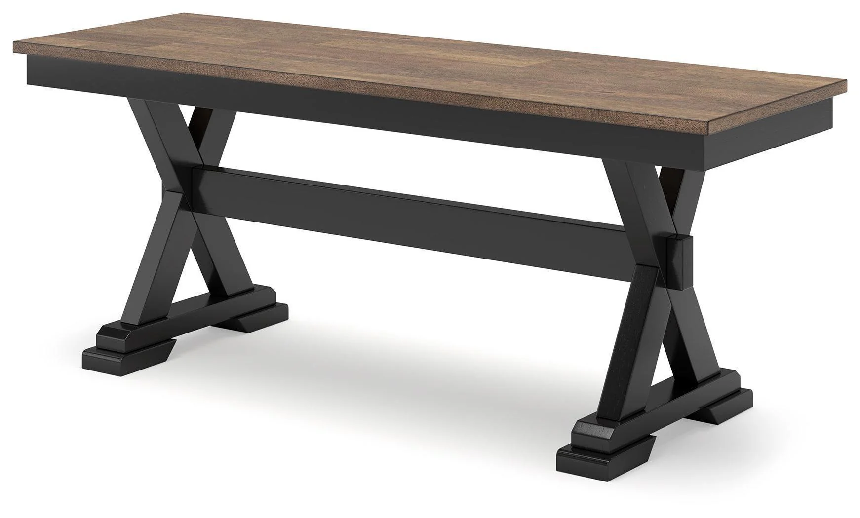 Wildenauer Brown Black 50" Dining Bench - Image 3