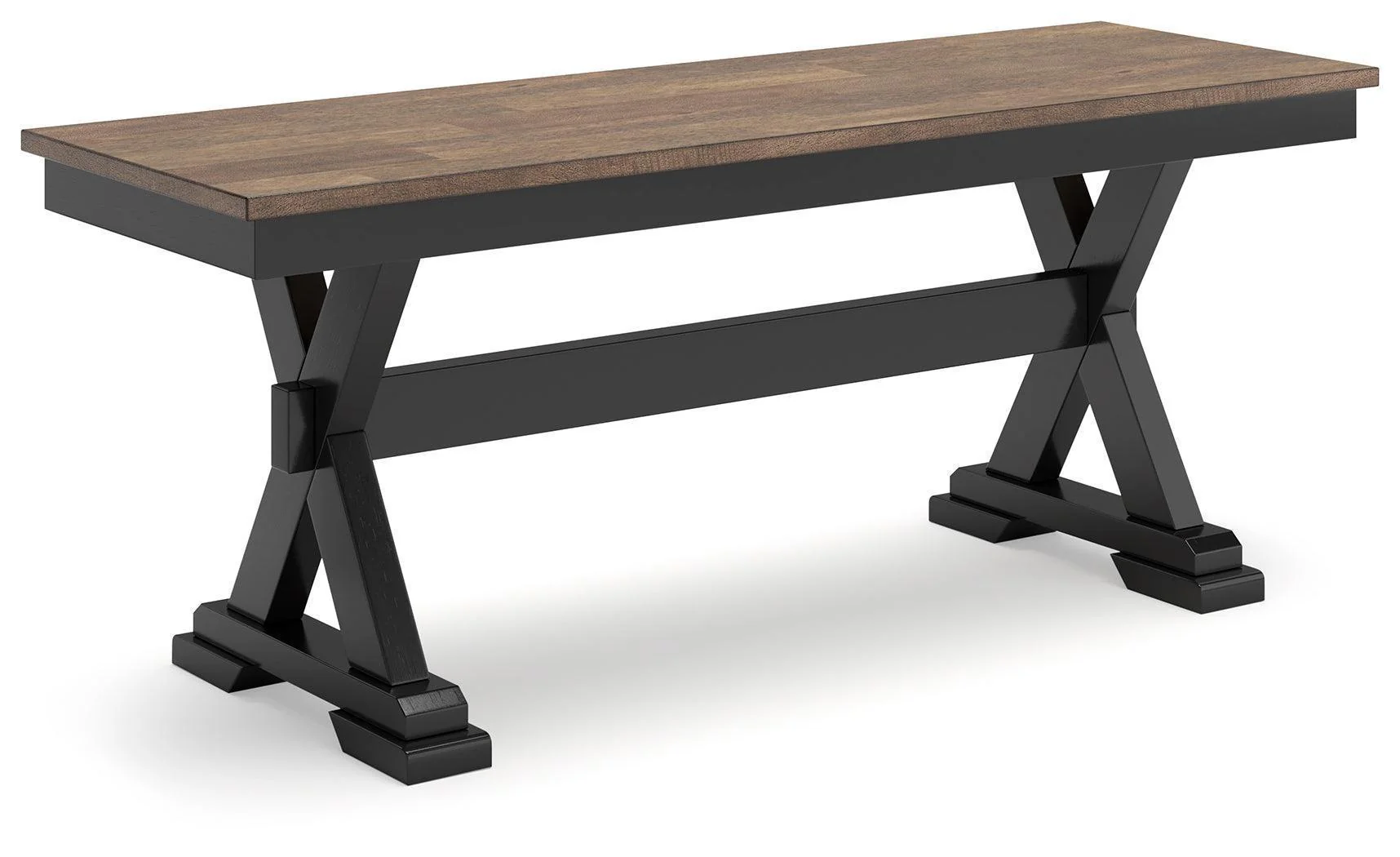 Wildenauer Brown Black 50" Dining Bench - Image 2