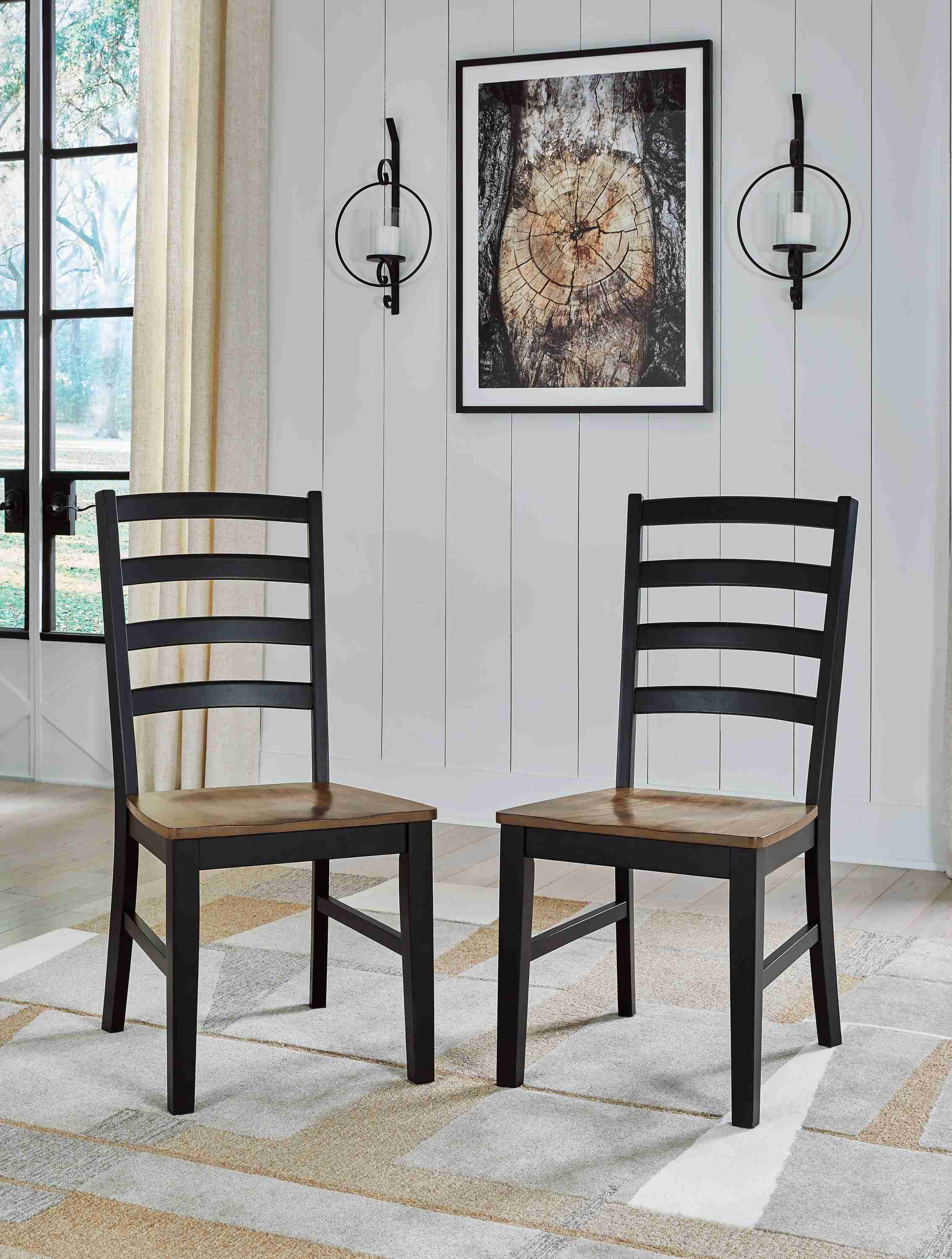 Wildenauer Brown Black Dining Chair - Image 3