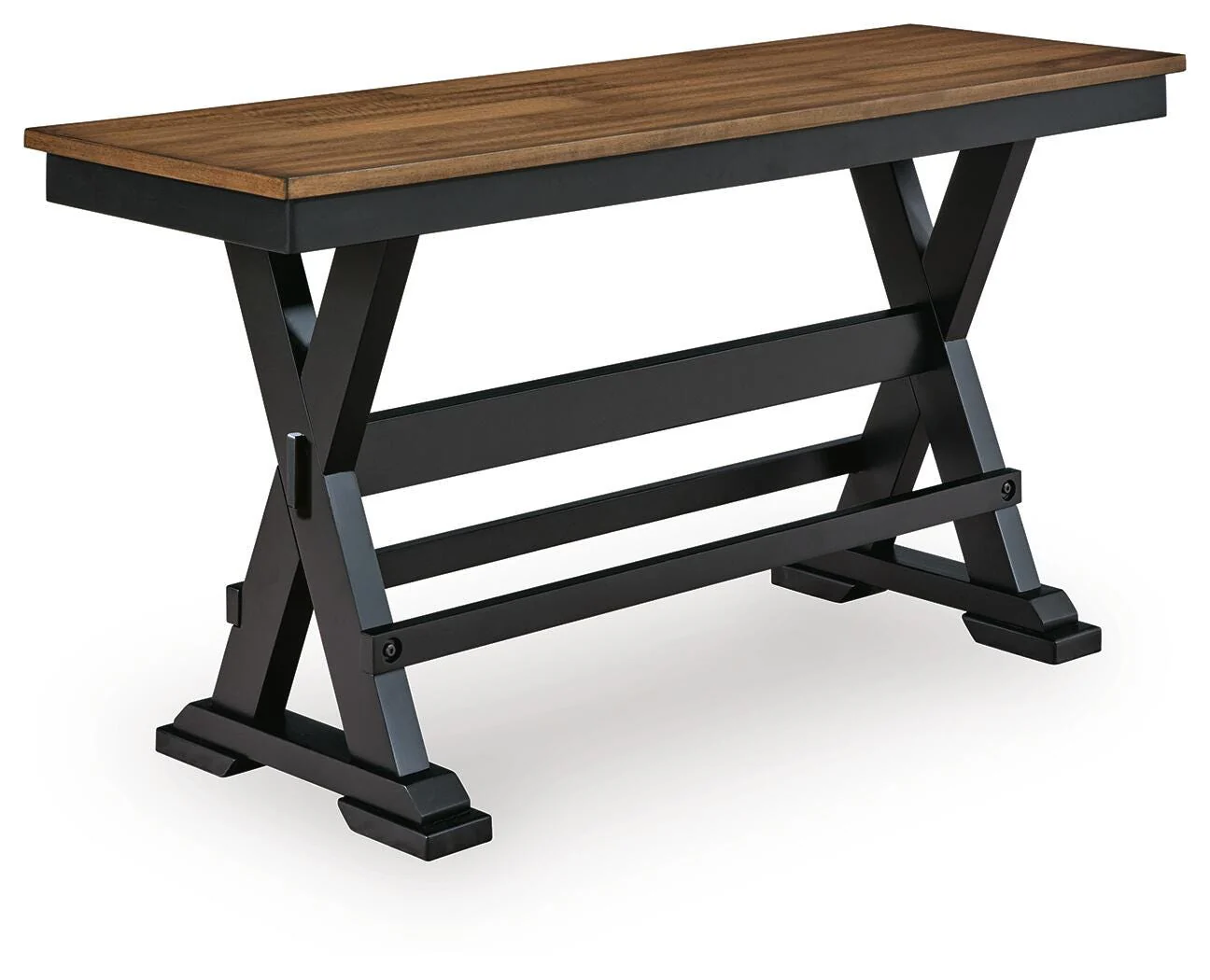Wildenauer Brown/Black 48" Counter Height Bench - Image 2