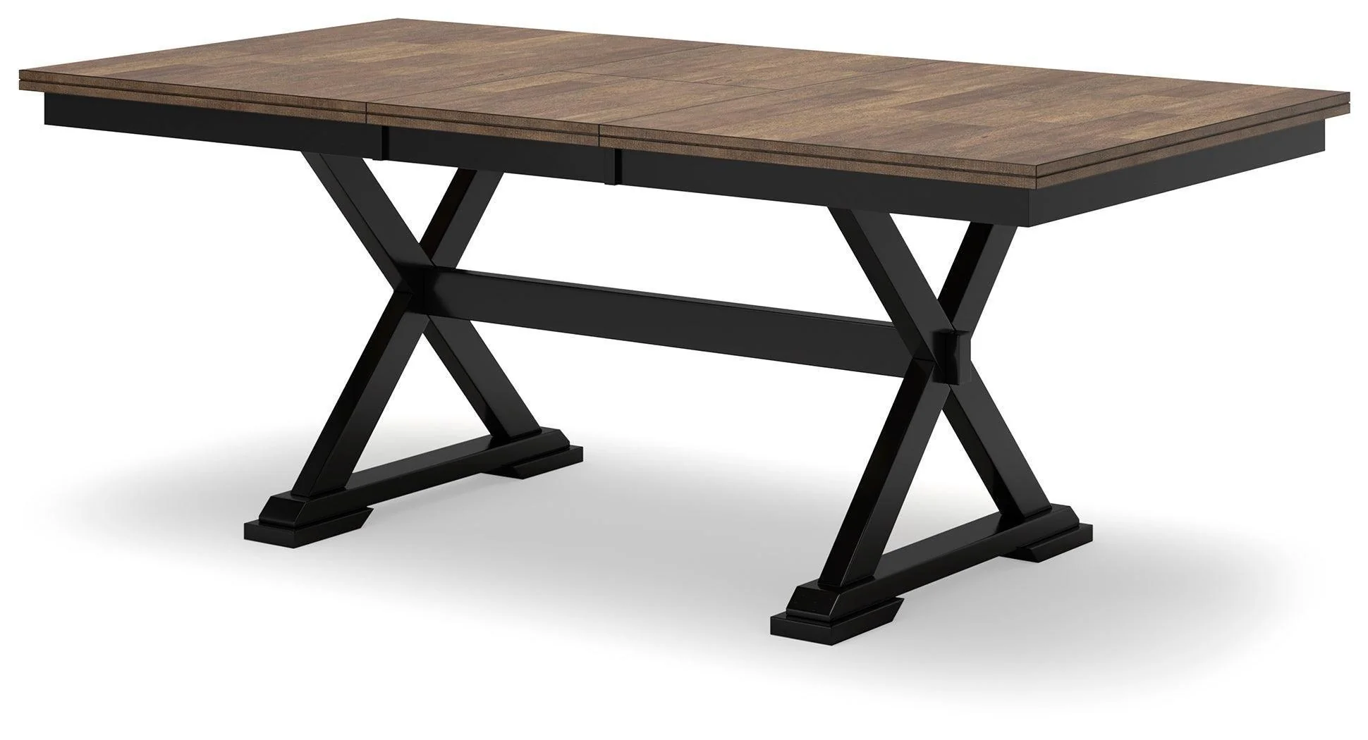 Wildenauer Brown Black Dining Extension Table - Image 3