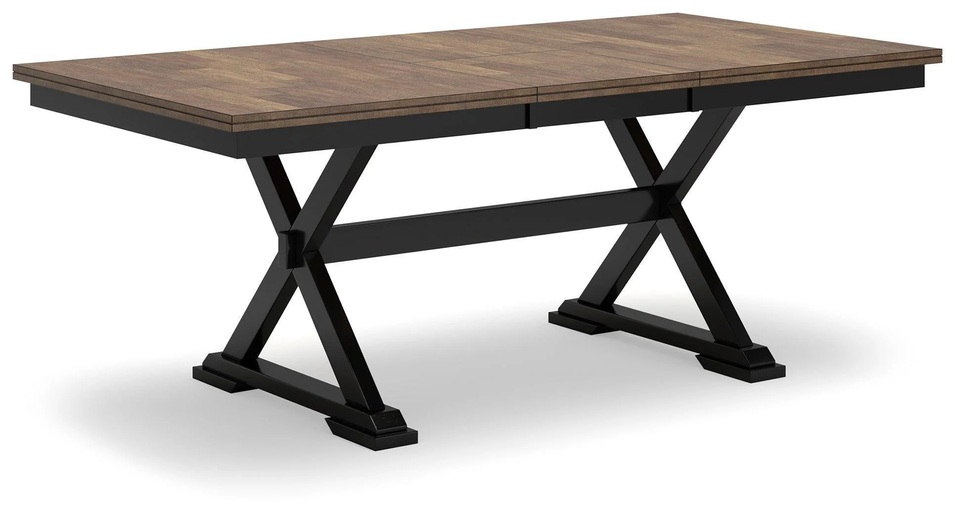 Wildenauer Brown Black Dining Extension Table - Image 2