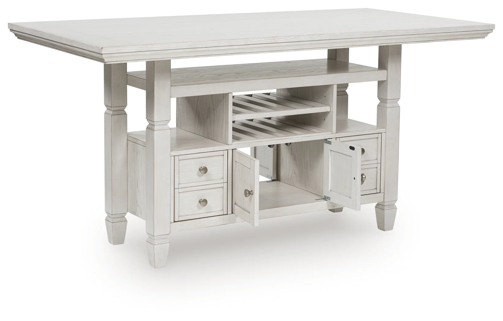 Robbinsdale Antique White Counter Height Dining Table - Image 1